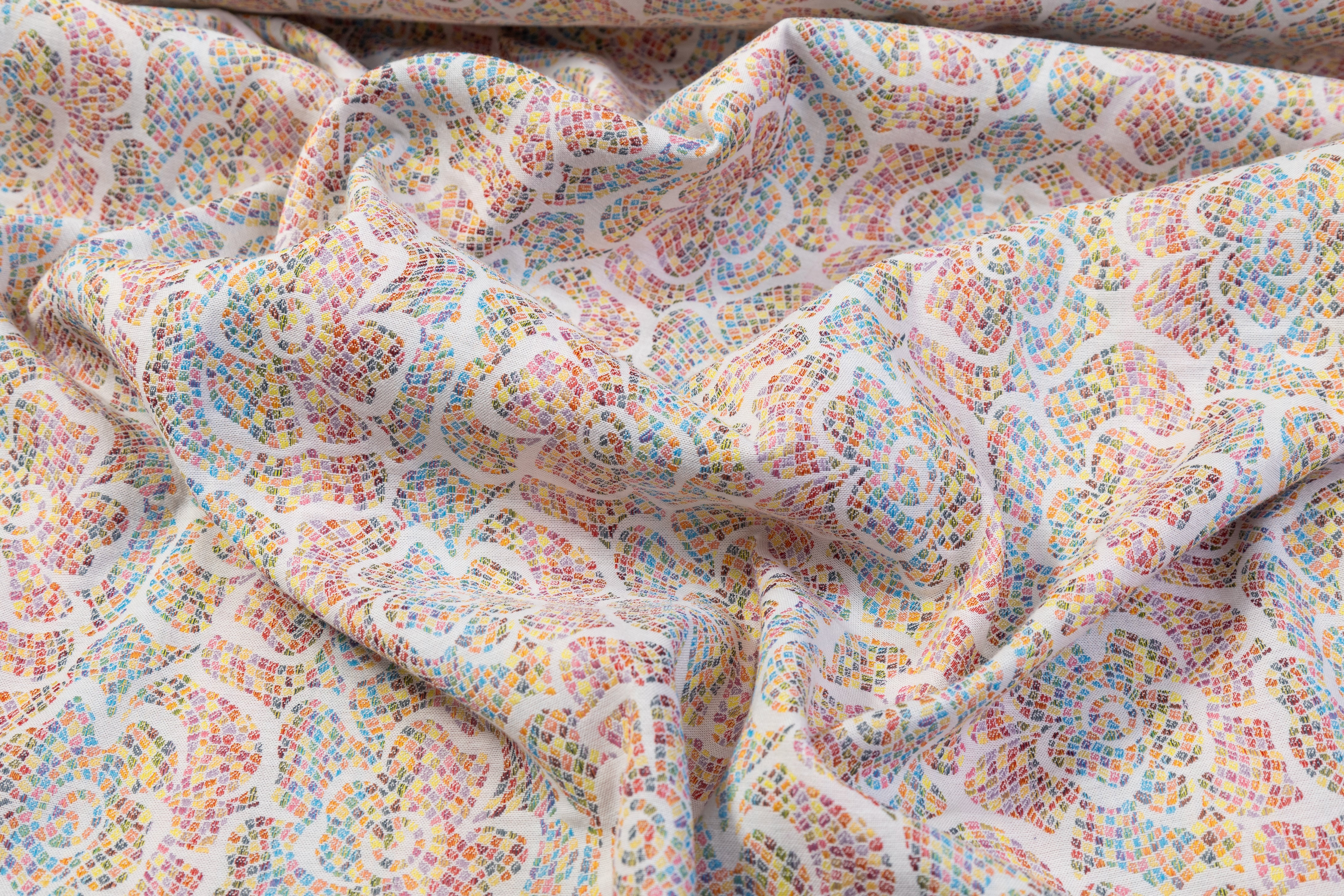 Mosaic Italian Stretch Brocade - Multicolor