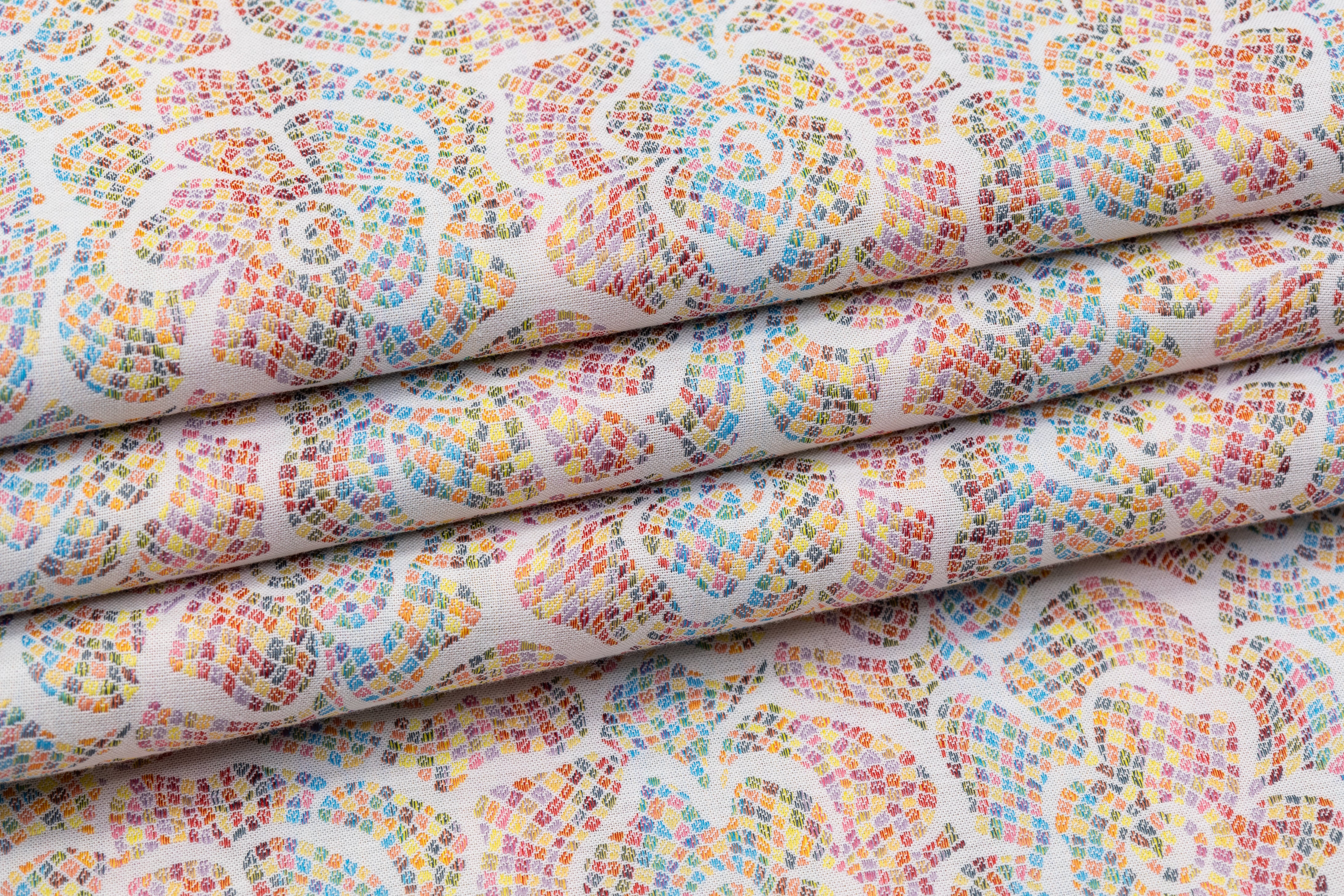 Mosaic Italian Stretch Brocade - Multicolor