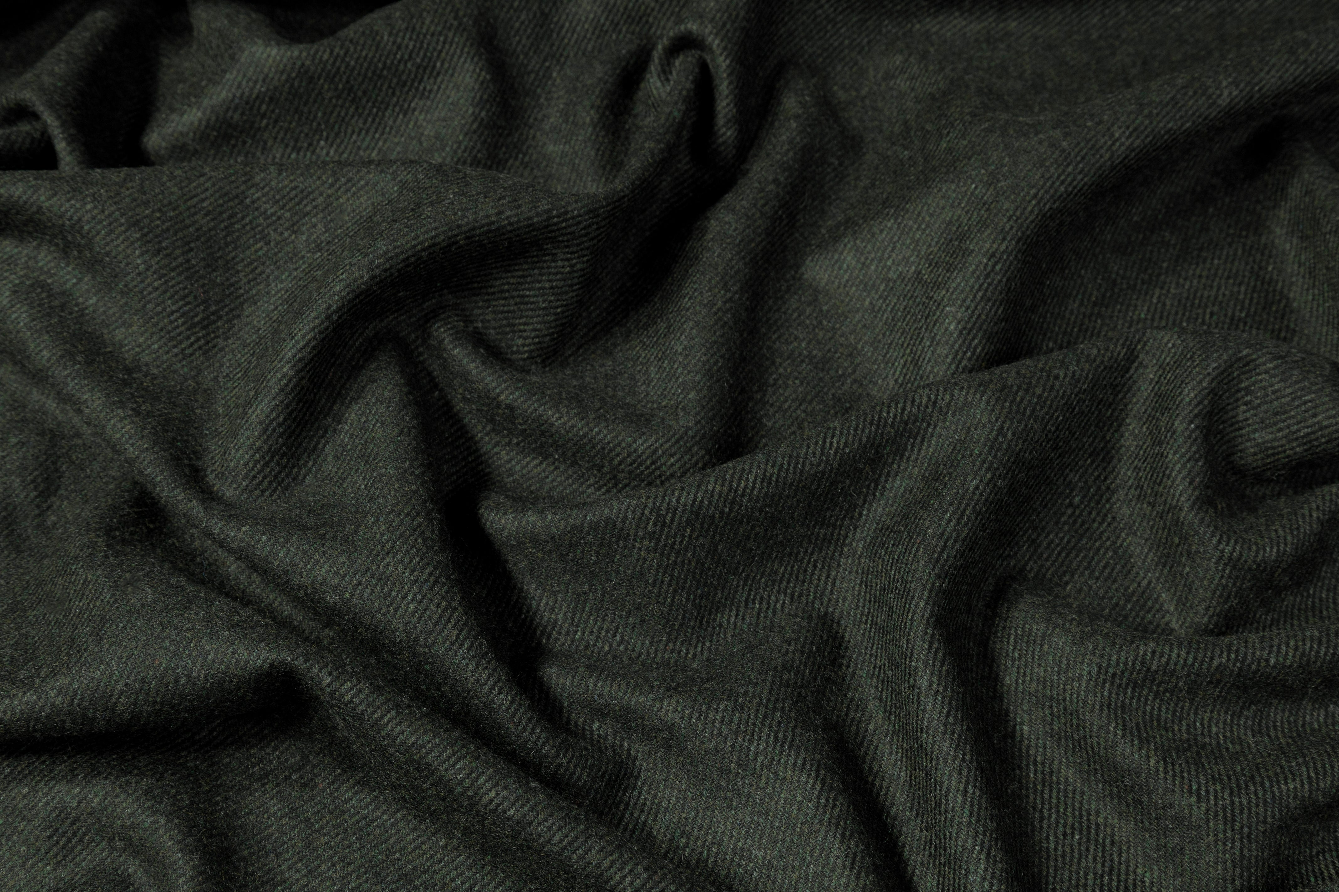 Italian Wool Twill Suiting - Green