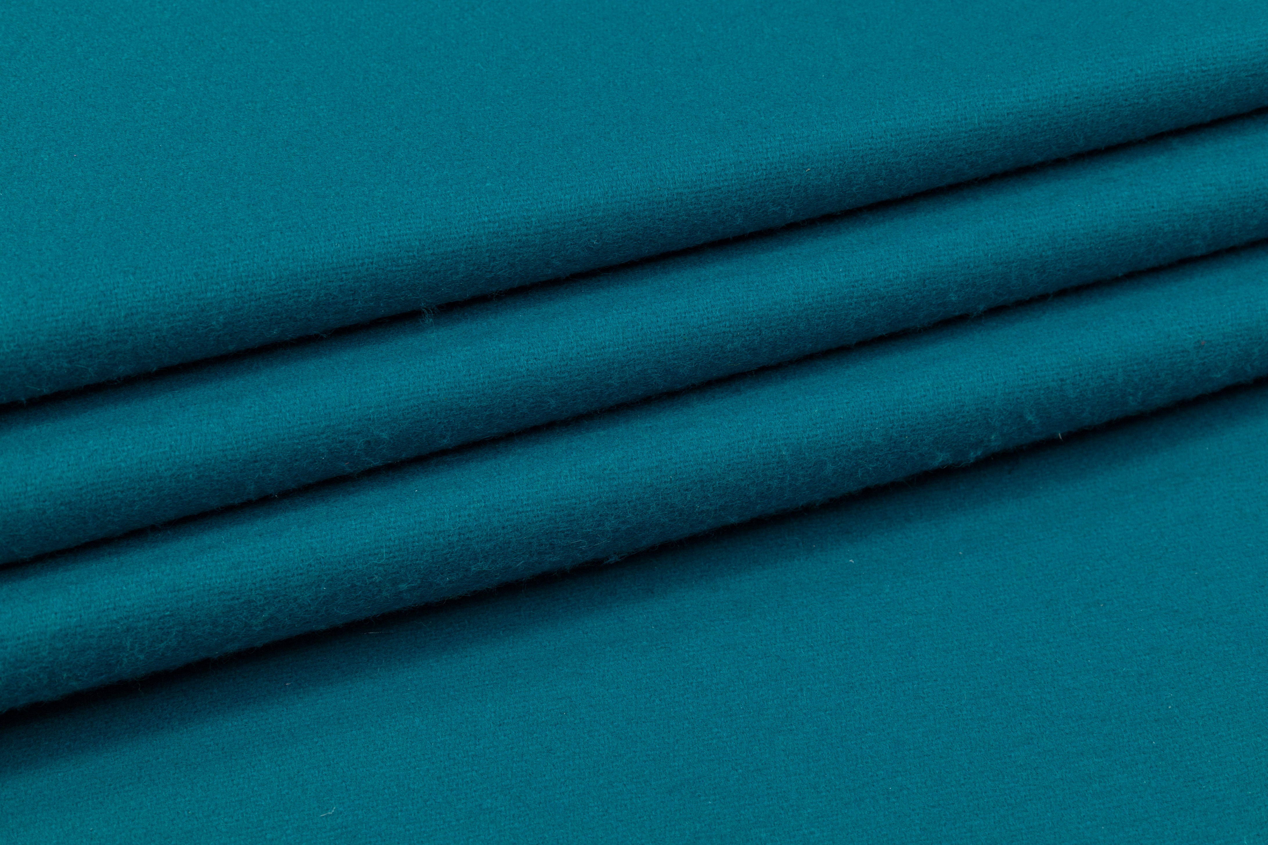 Wool Nylon Coating - Teal Blue