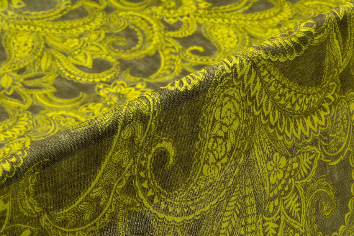 Emanuel Ungaro - Italian Silk and Wool Gauze - Green