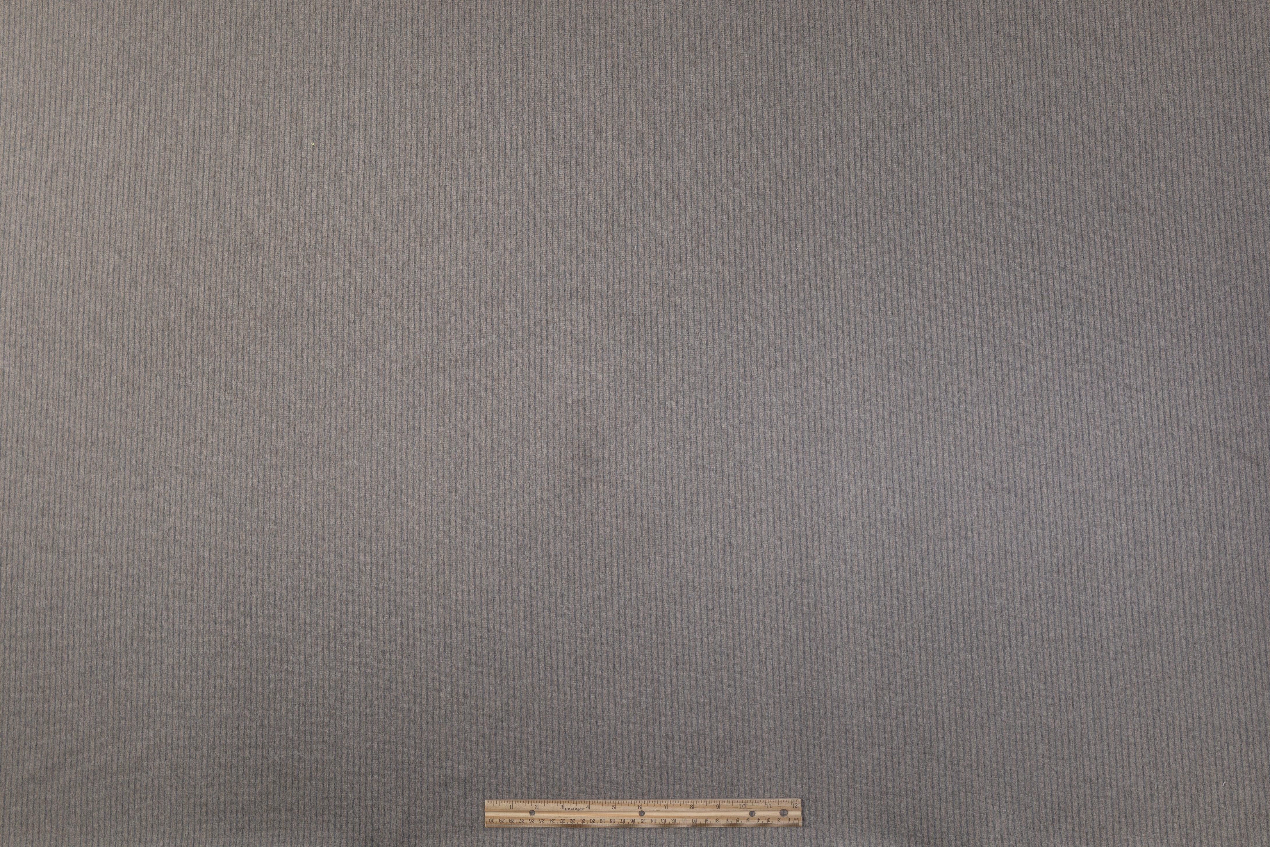 Striped Italian Cashmere Coating - Gray