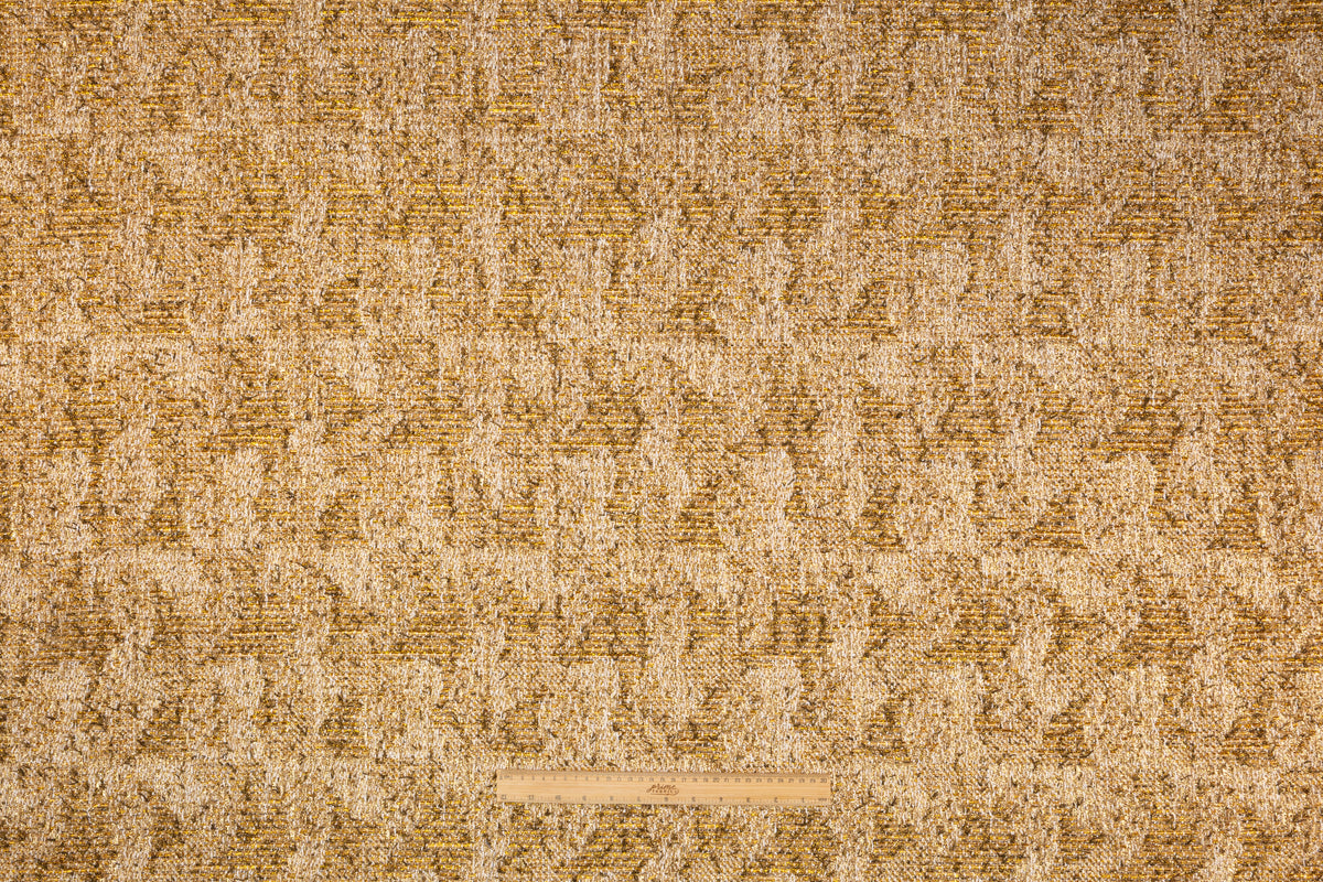 Metallic Italian Tweed - Gold