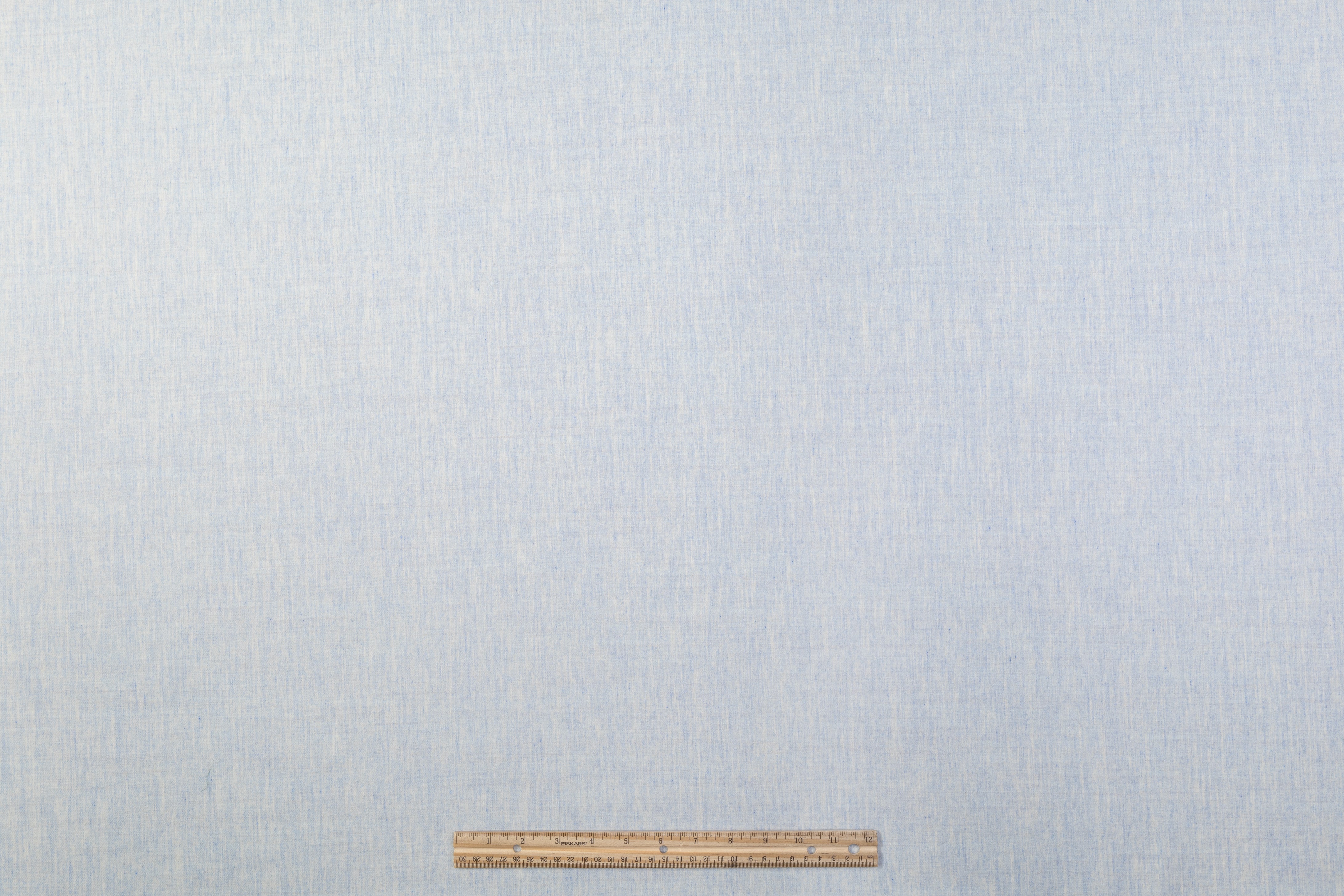 Two-Tone Italian Wool Flannel Suiting - Blue / Ivory
