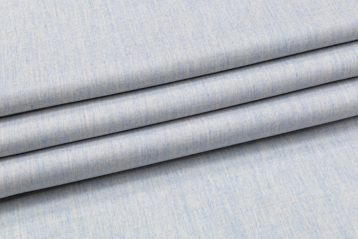 Two-Tone Italian Wool Flannel Suiting - Blue / Ivory