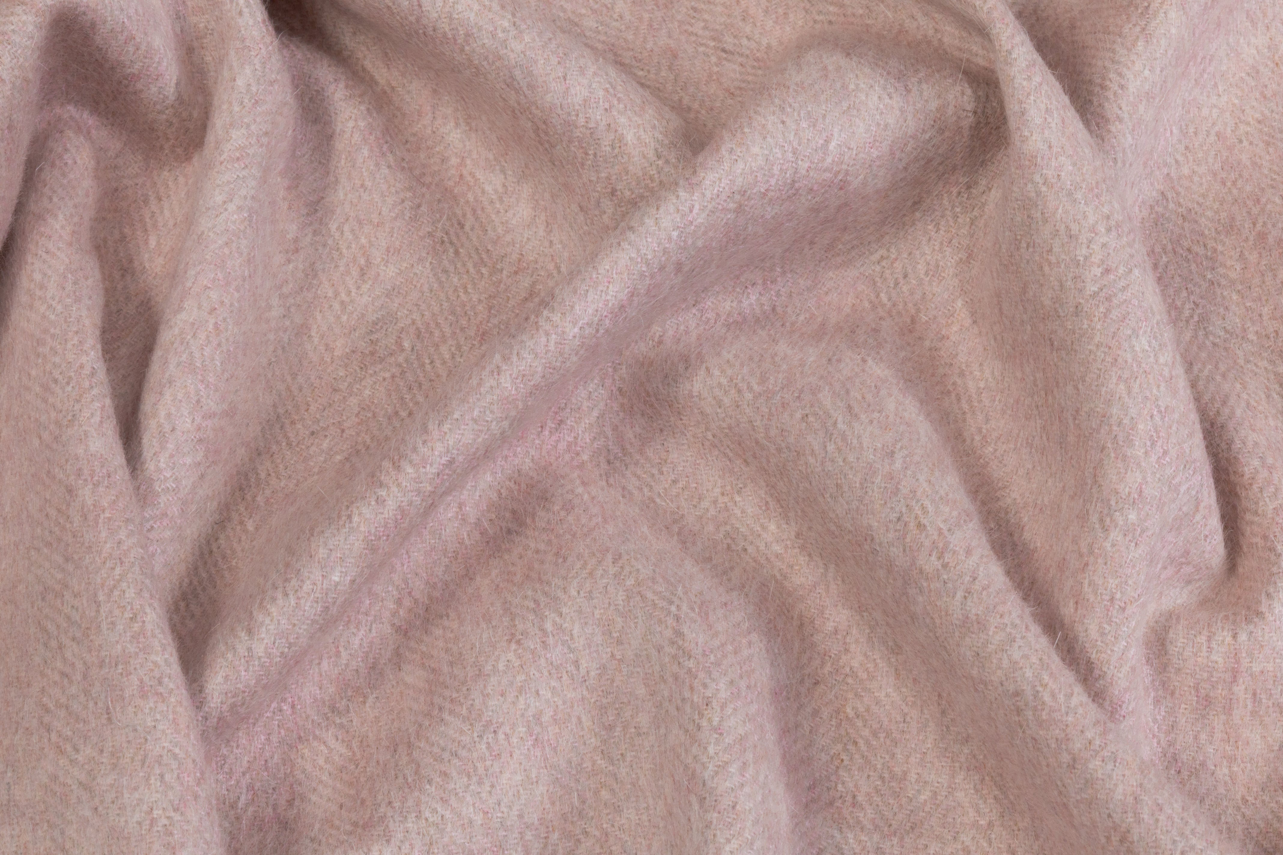 Italian Herringbone Wool Cashmere - Pink