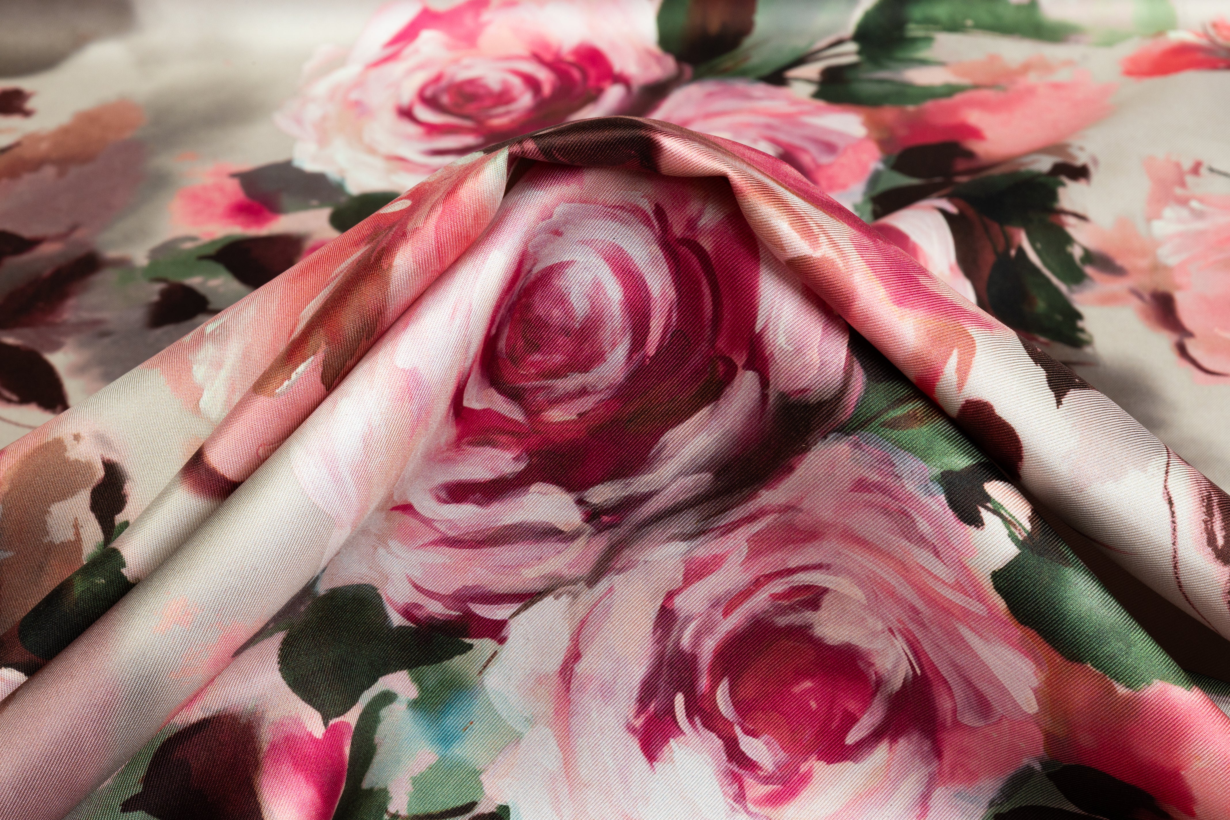 Floral Italian Silk Twill - Multicolor