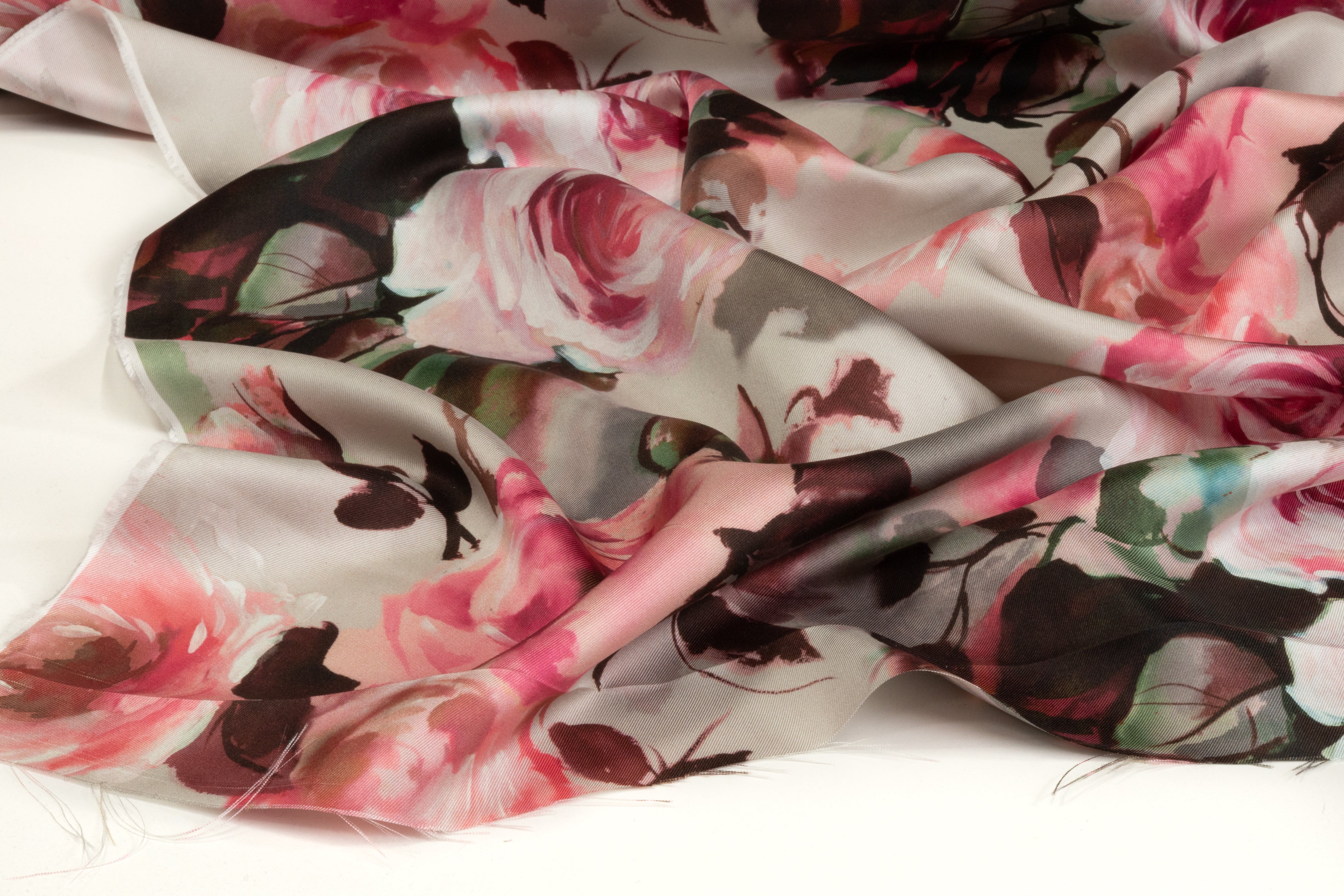 Floral Italian Silk Twill - Multicolor