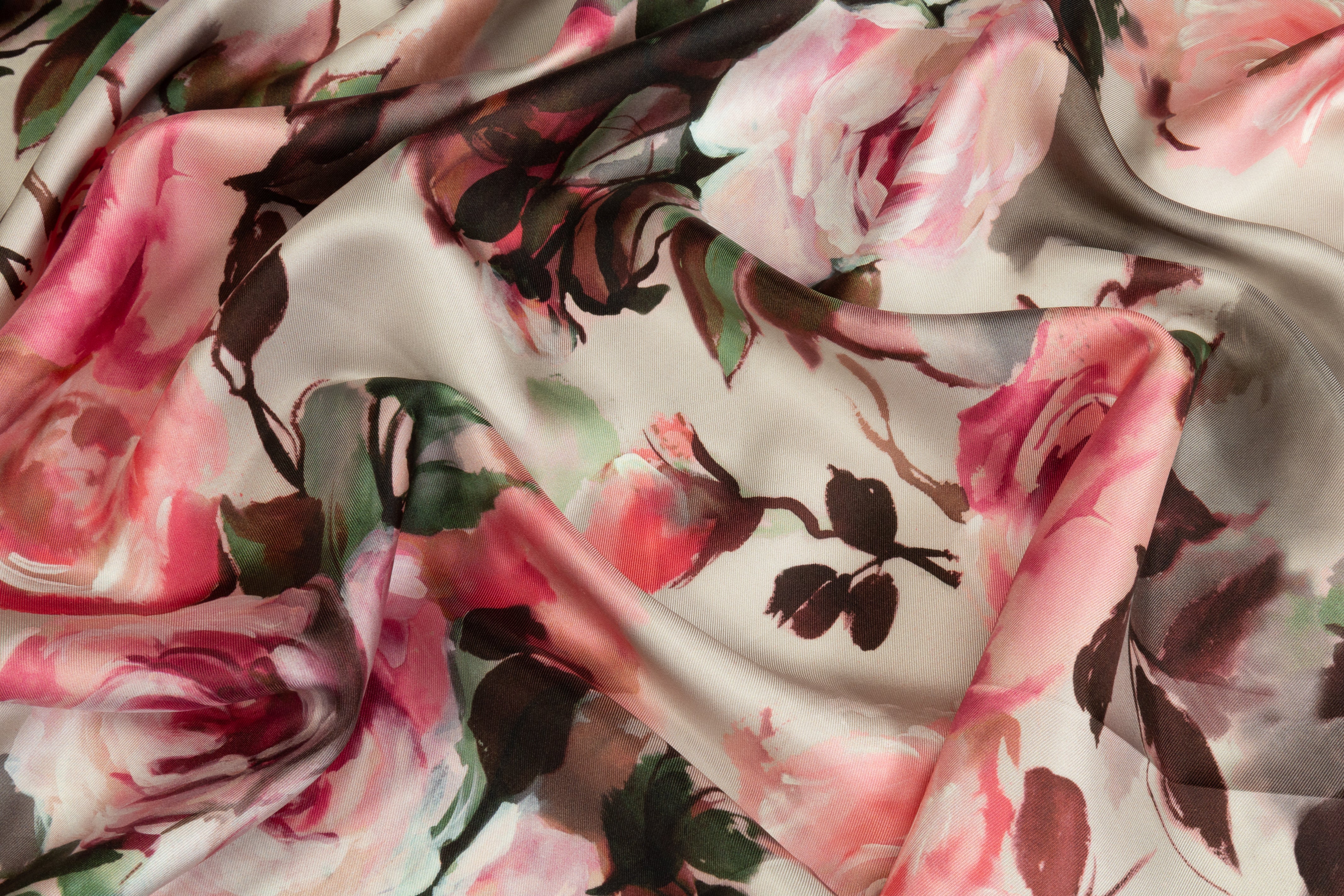 Floral Italian Silk Twill - Multicolor