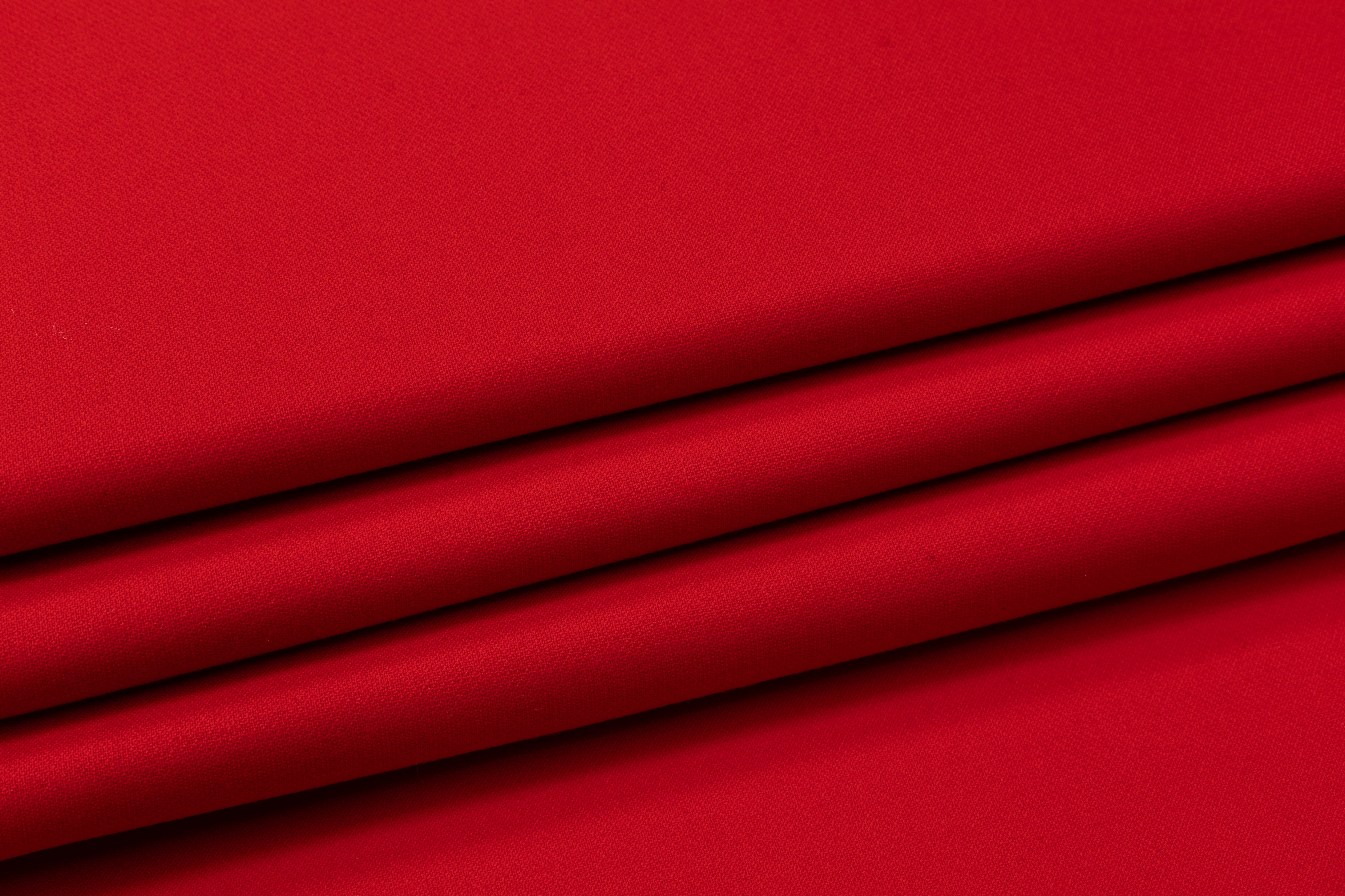 Double Faced Italian Wool Tricotine - Red