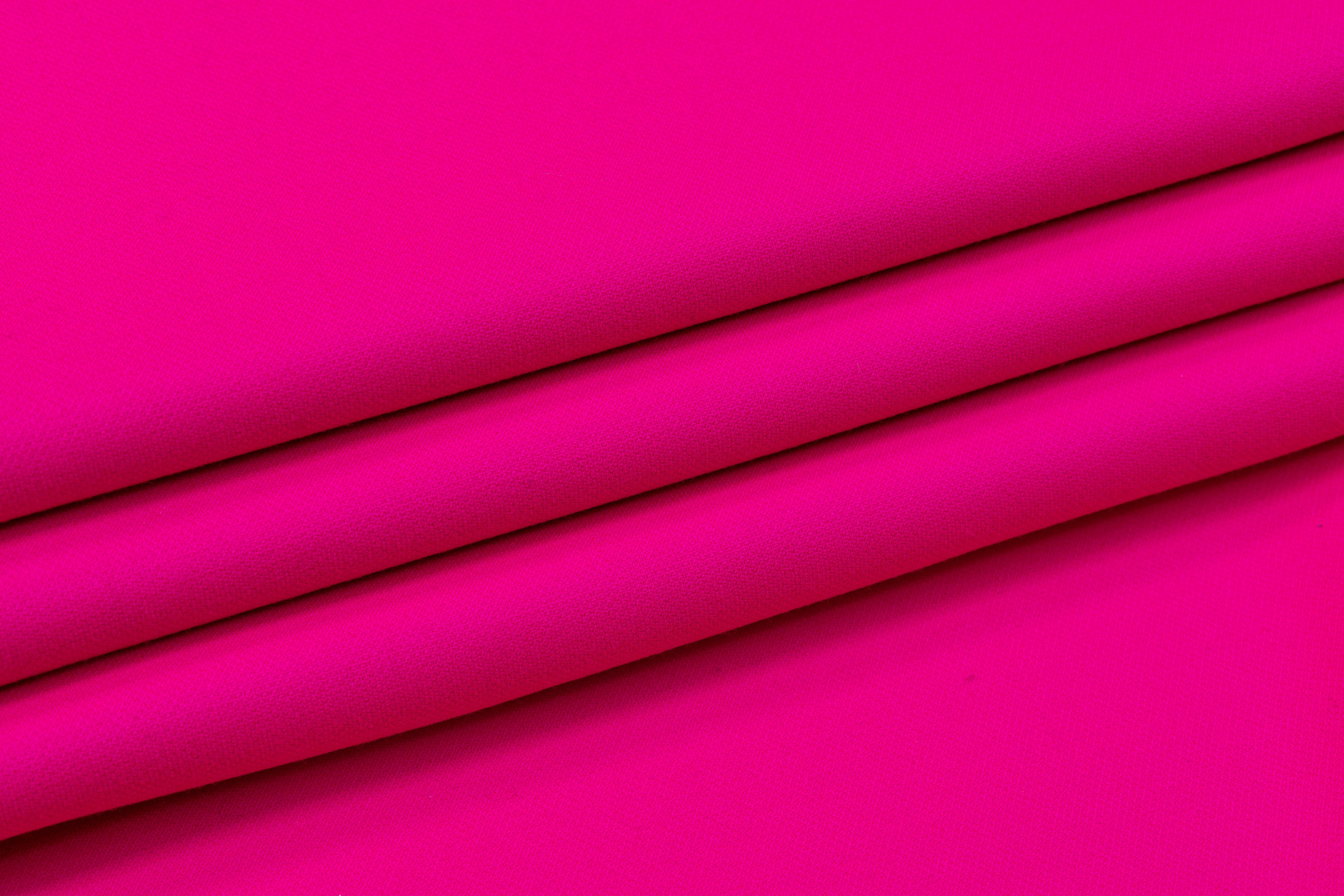 Double Faced Italian Wool Tricotine - Pink