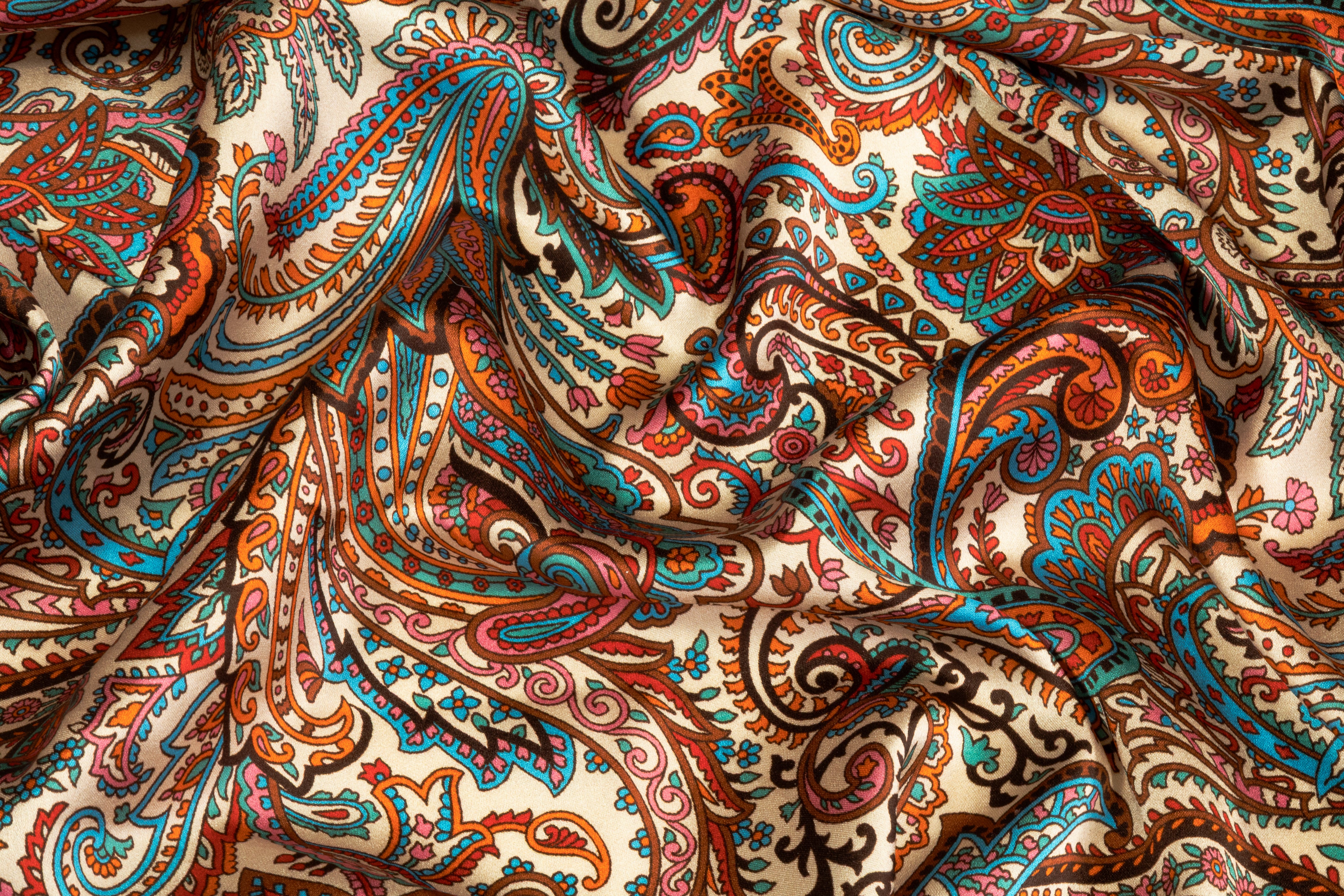 Etro - Paisley Italian Silk Charmeuse - Multicolor
