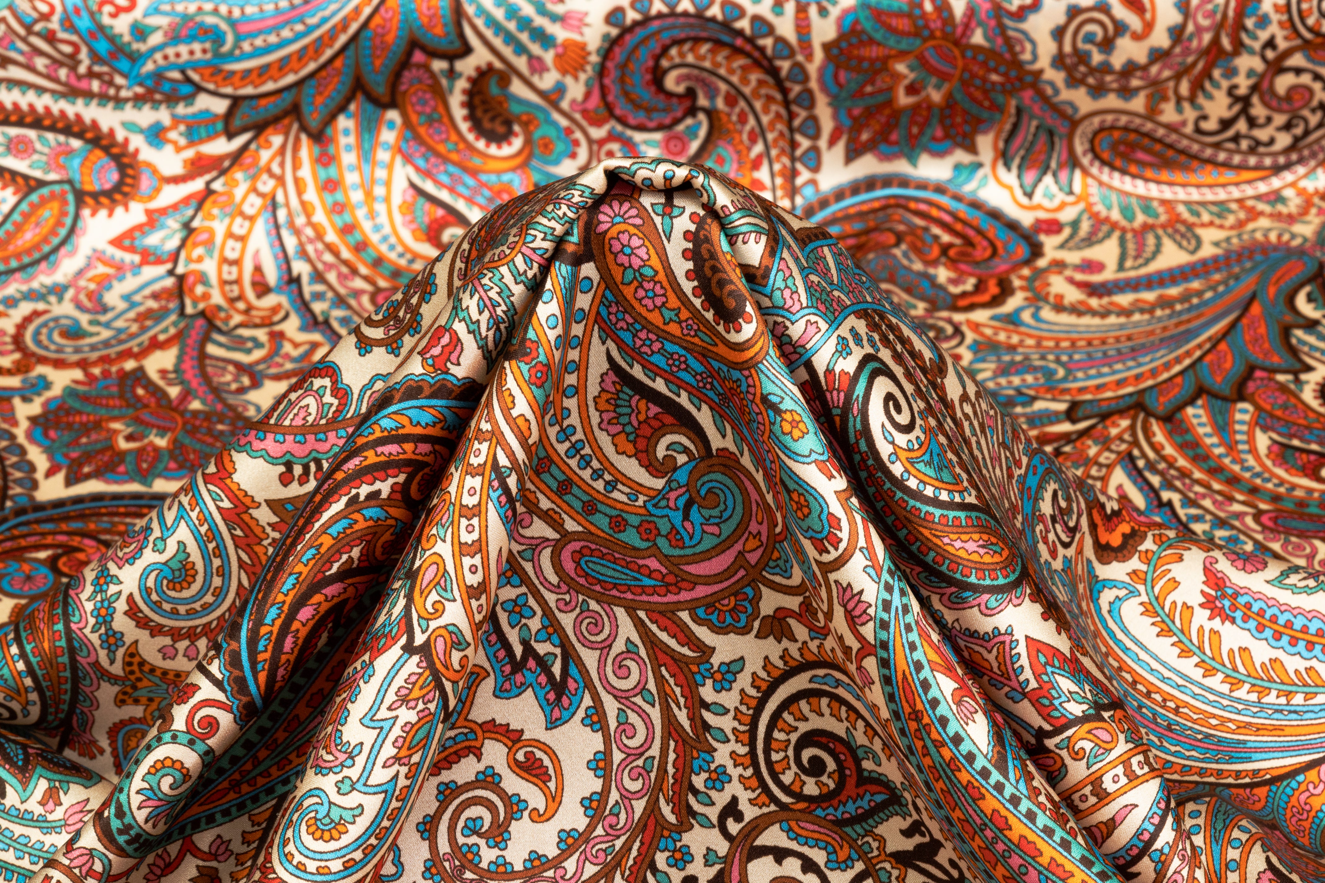 Etro - Paisley Italian Silk Charmeuse - Multicolor
