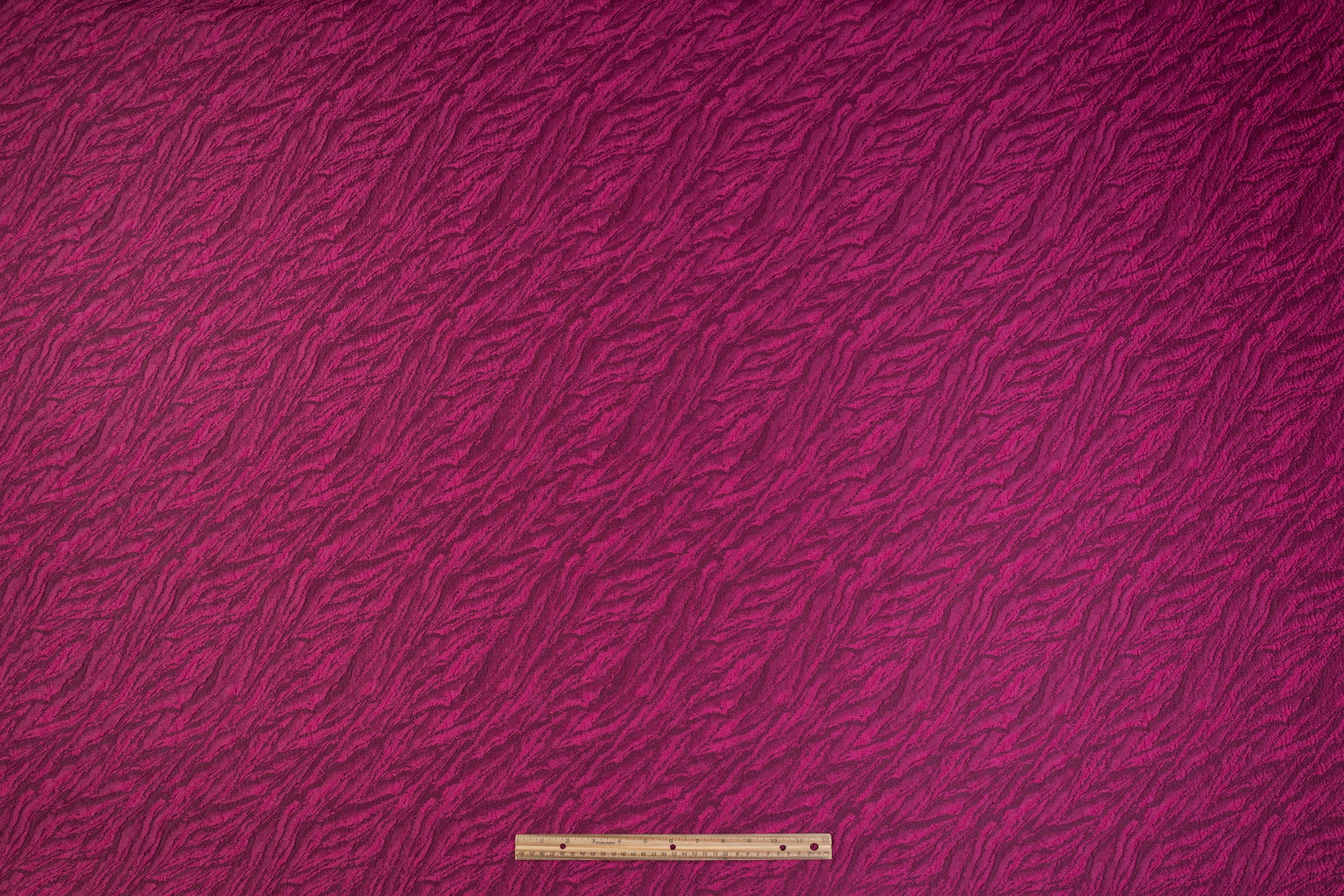 Cloqué Brocade - Fuchsia