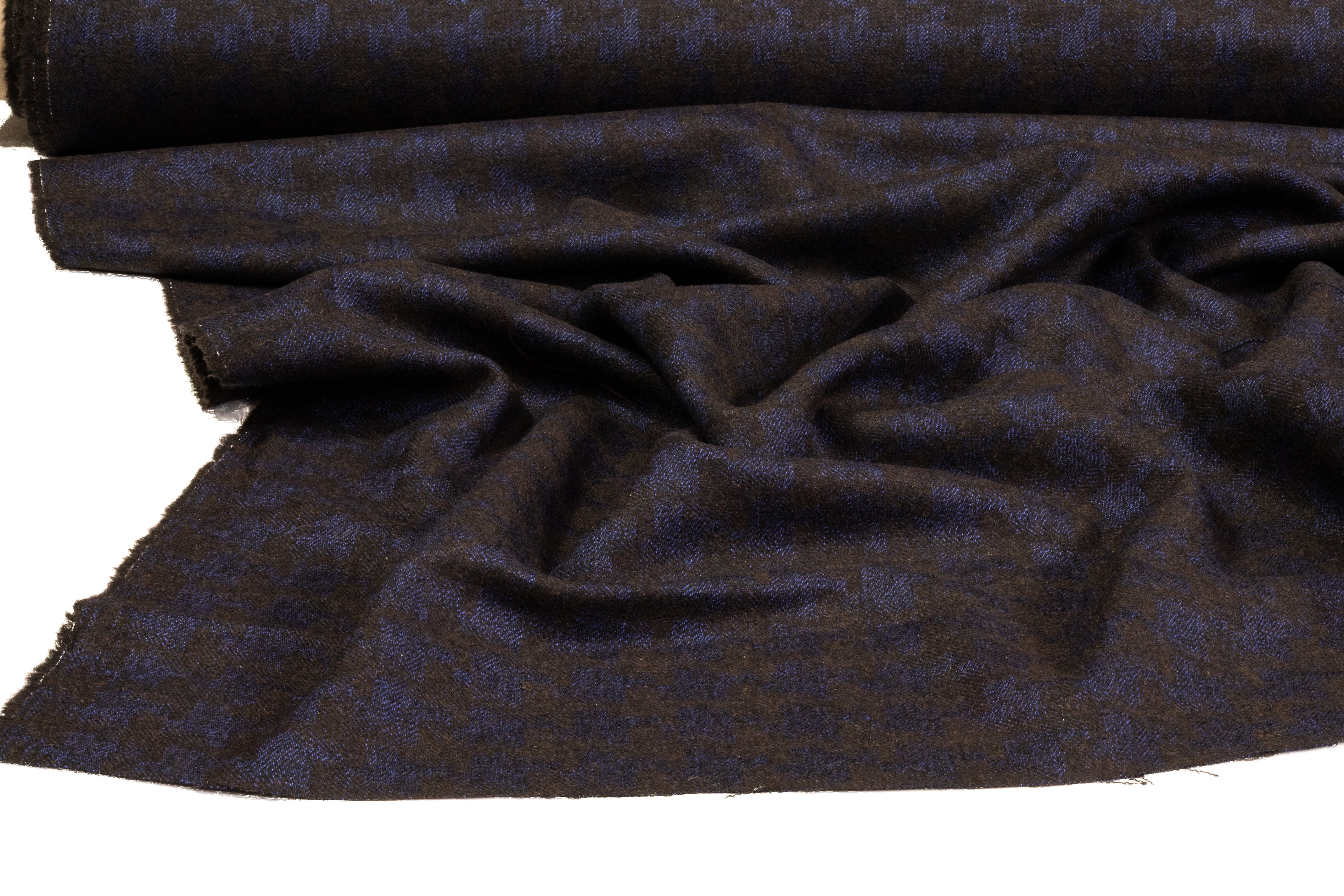 Armani - Houndstooth Italian Wool - Brown / Blue