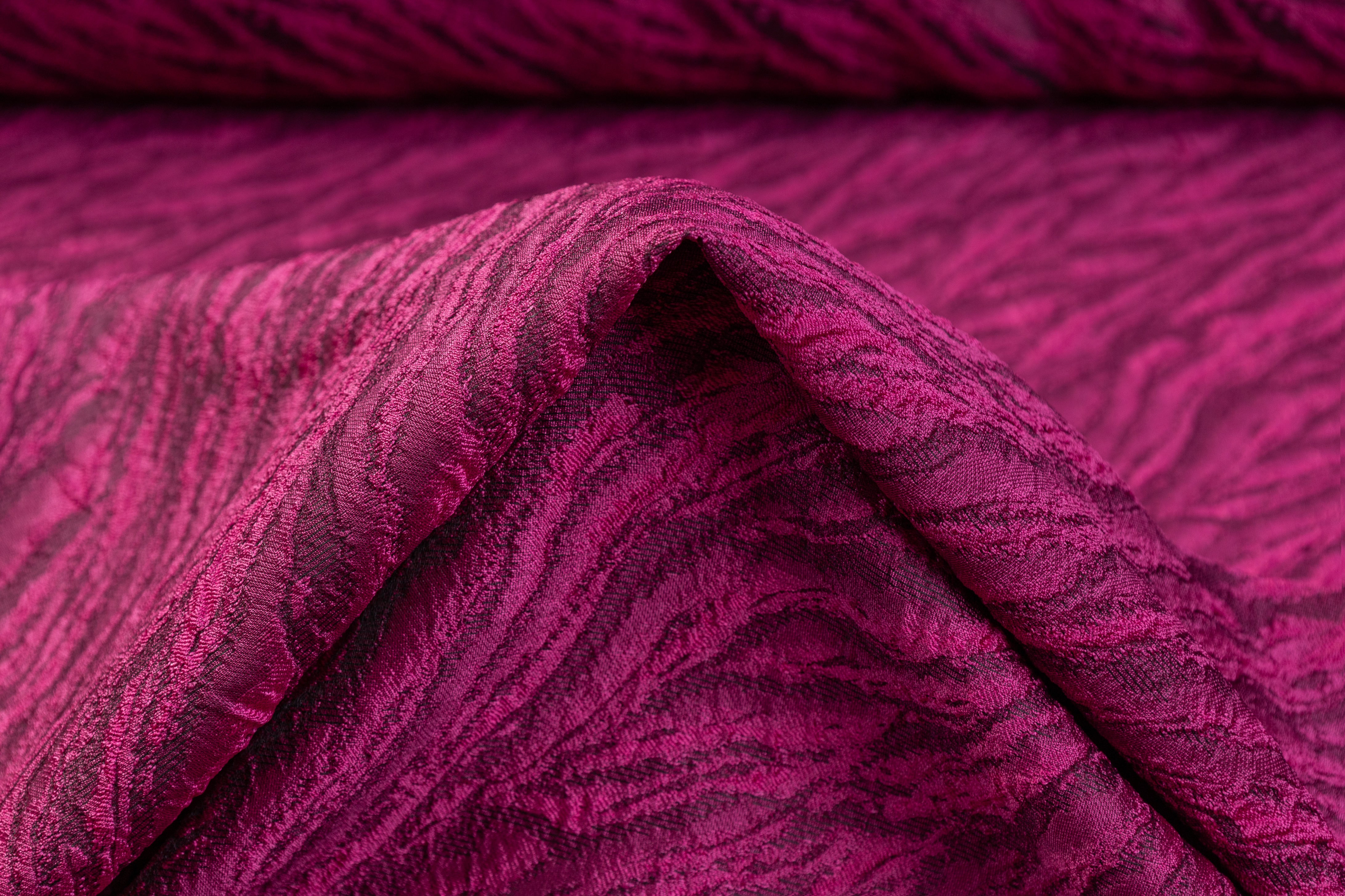 Cloqué Brocade - Fuchsia