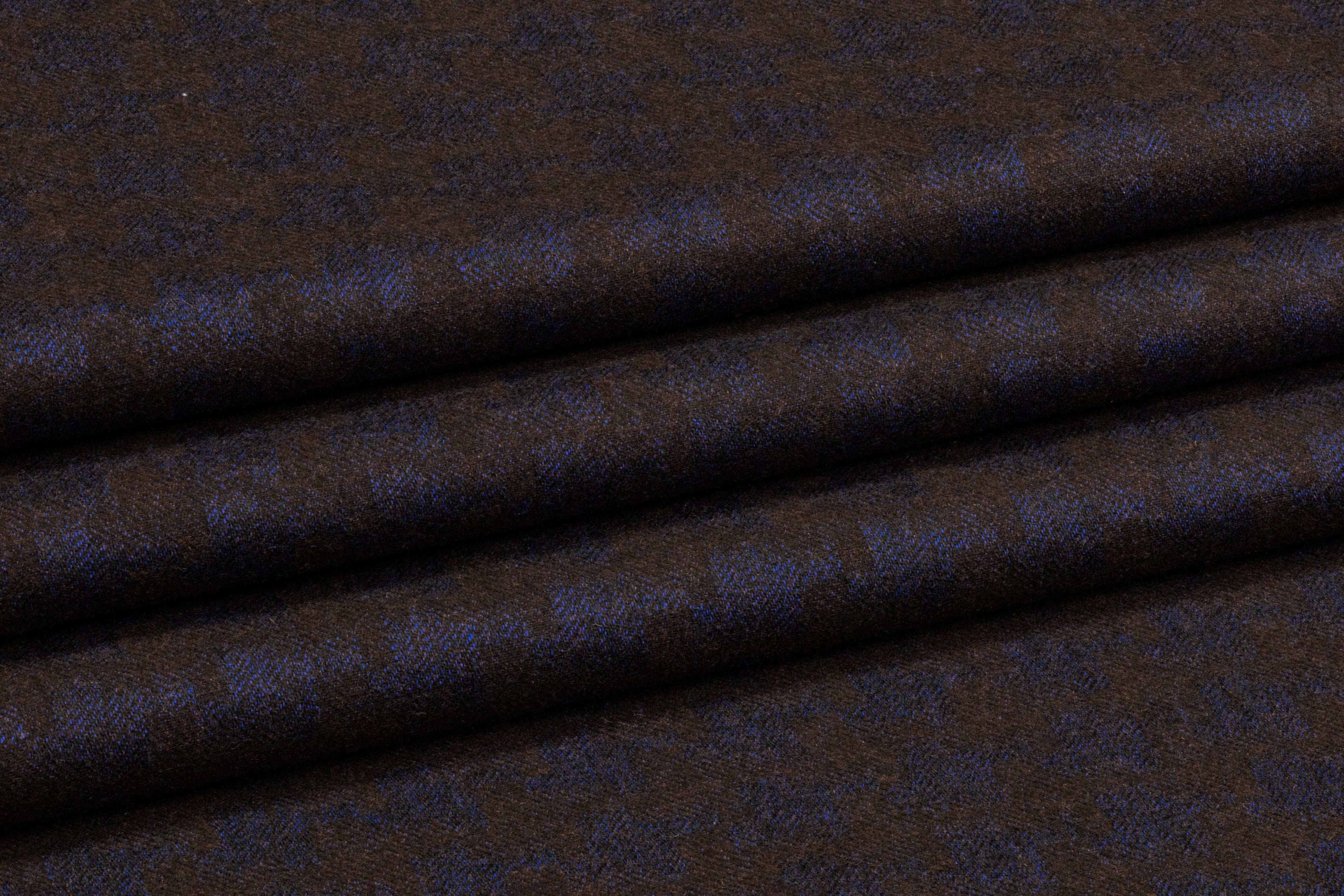 Armani - Houndstooth Italian Wool - Brown / Blue