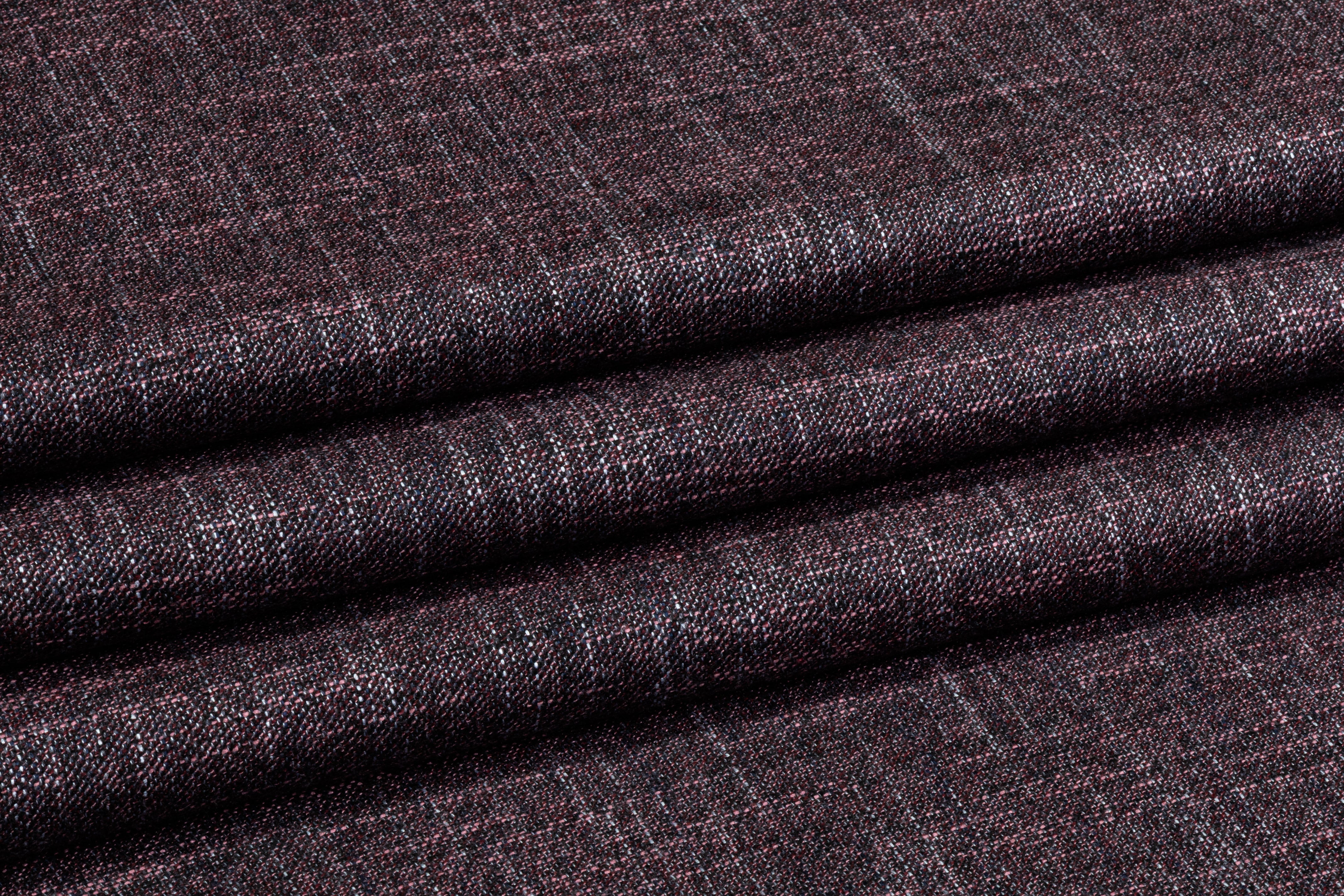 Iridescent Italian Wool - Burgundy / Blue / Pink