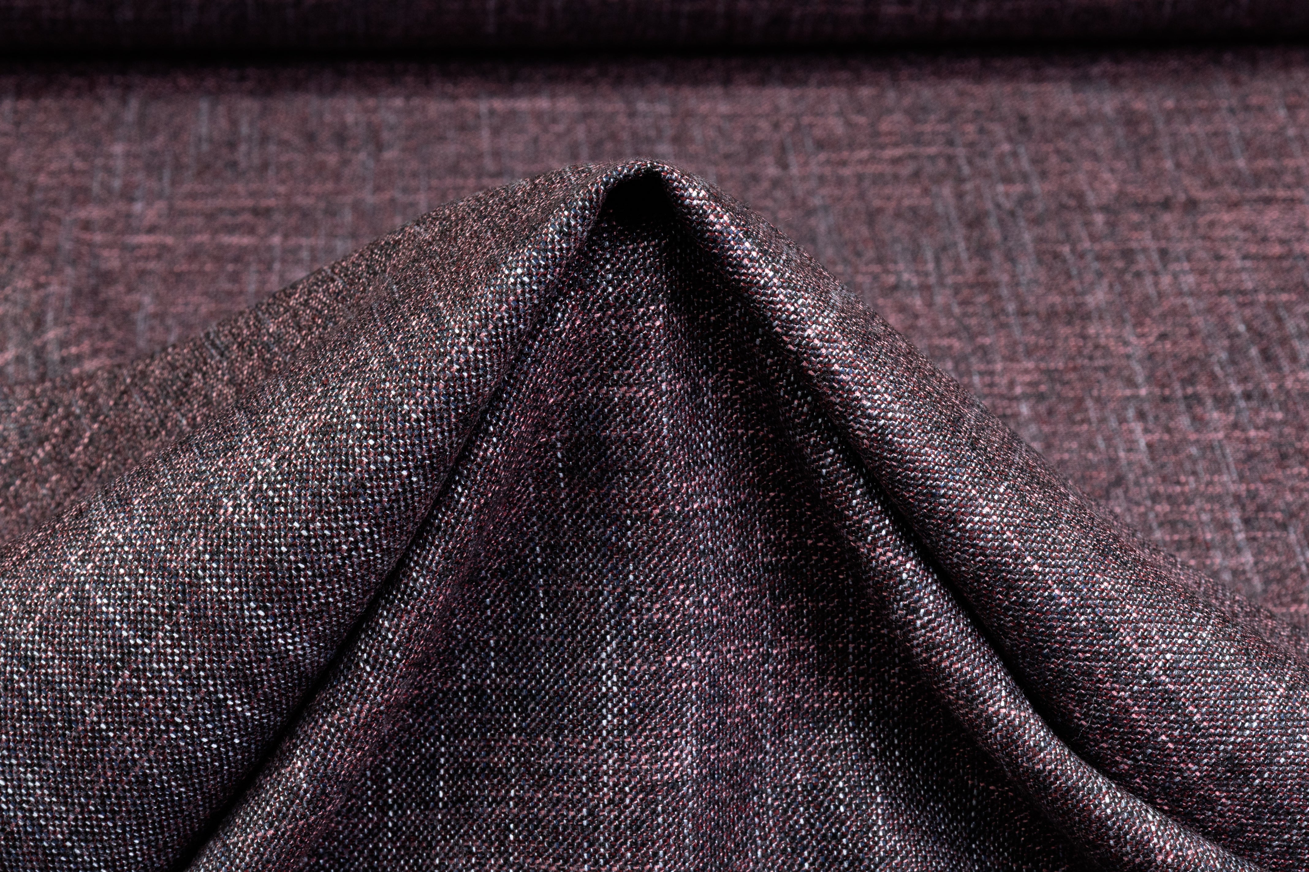 Iridescent Italian Wool - Burgundy / Blue / Pink
