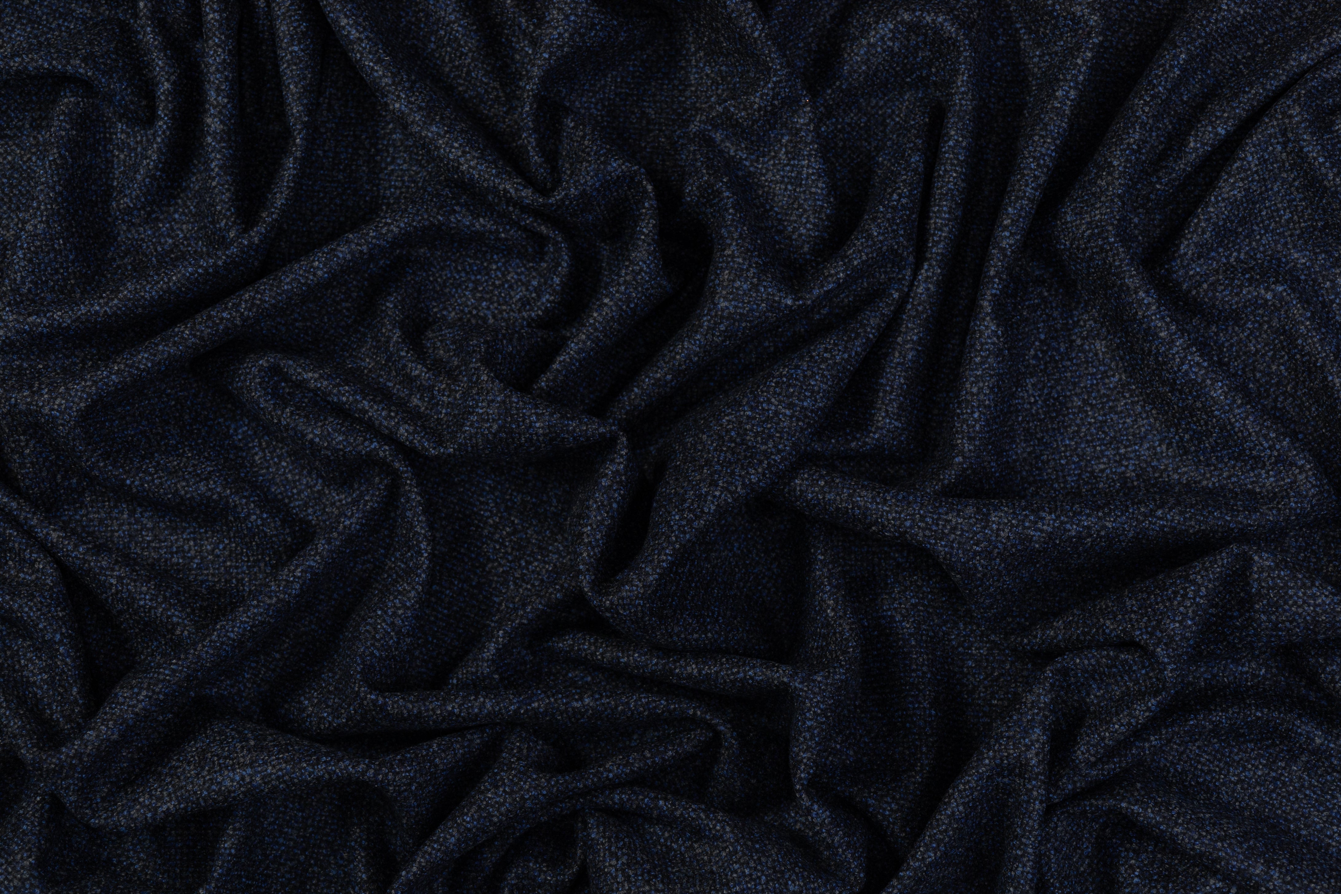 Italian Wool Tweed - Blue