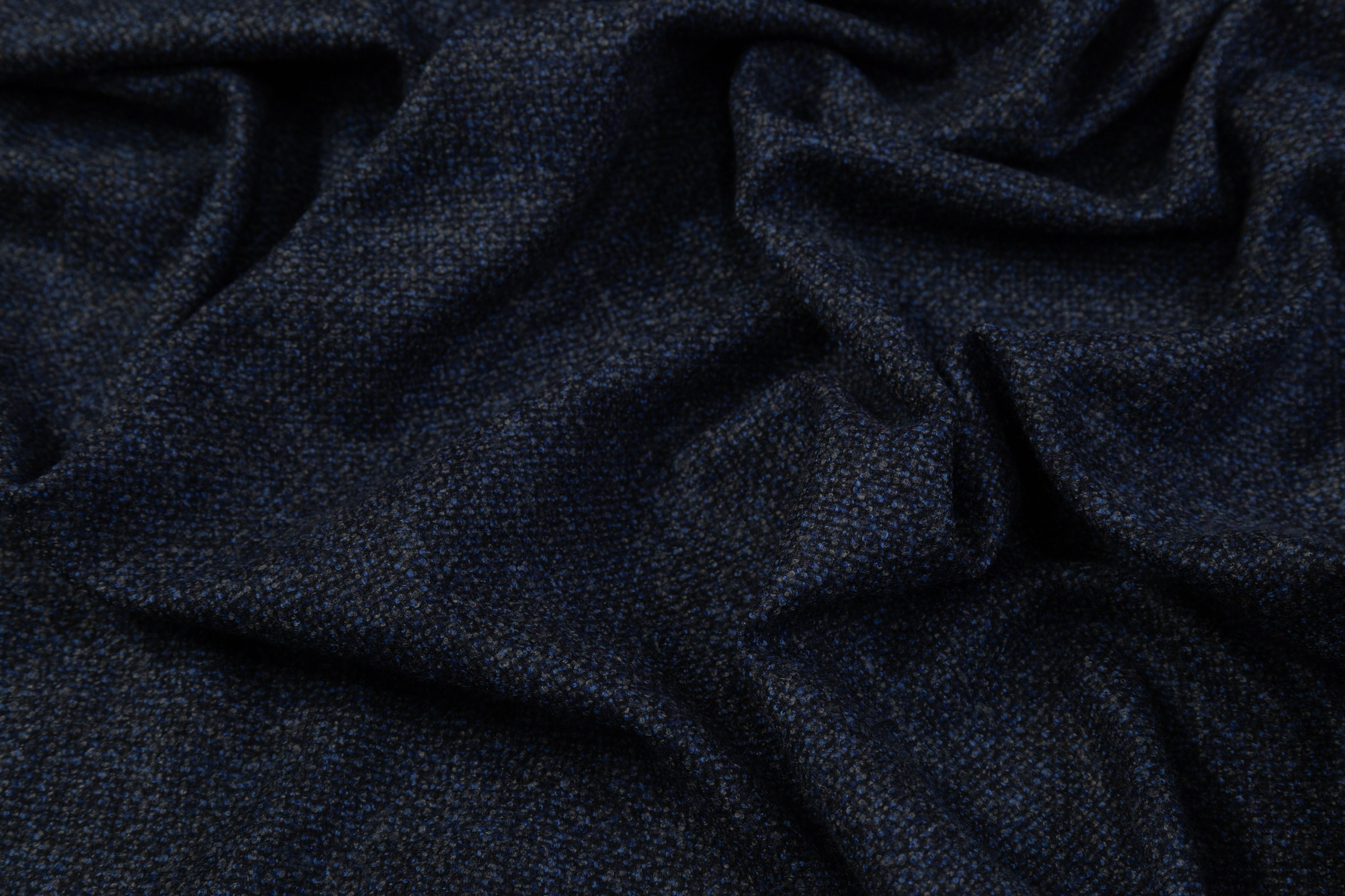 Italian Wool Tweed - Blue