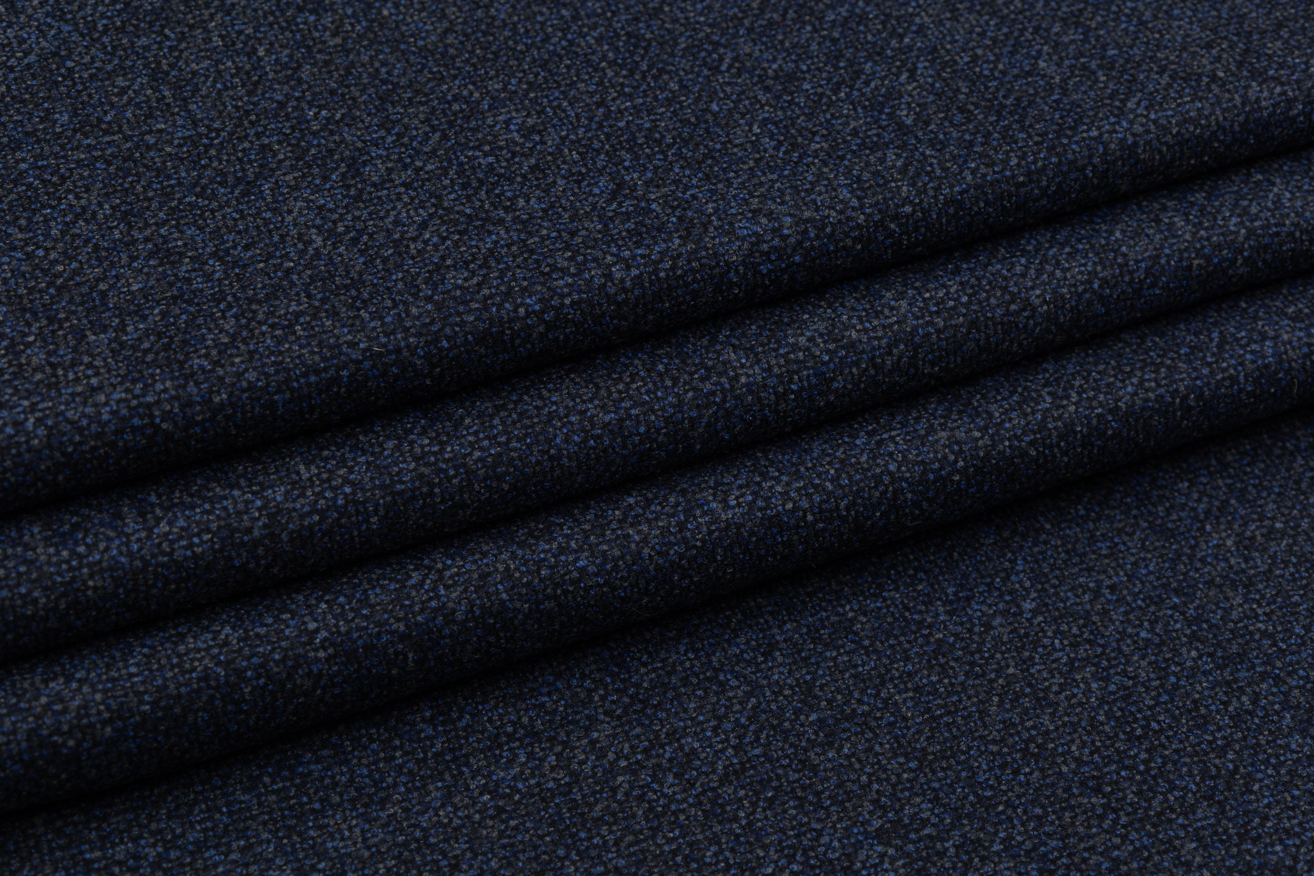 Italian Wool Tweed - Blue