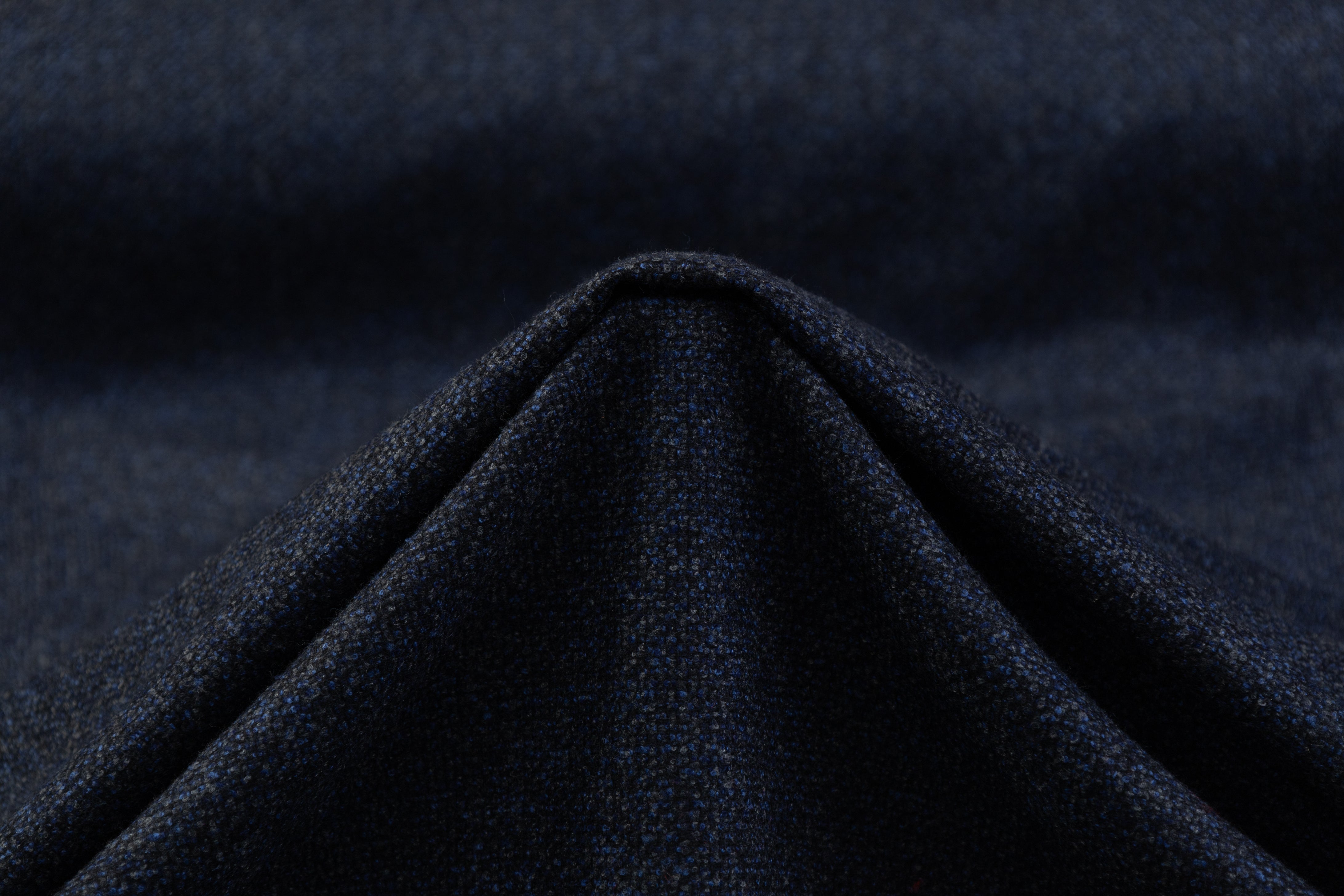 Italian Wool Tweed - Blue