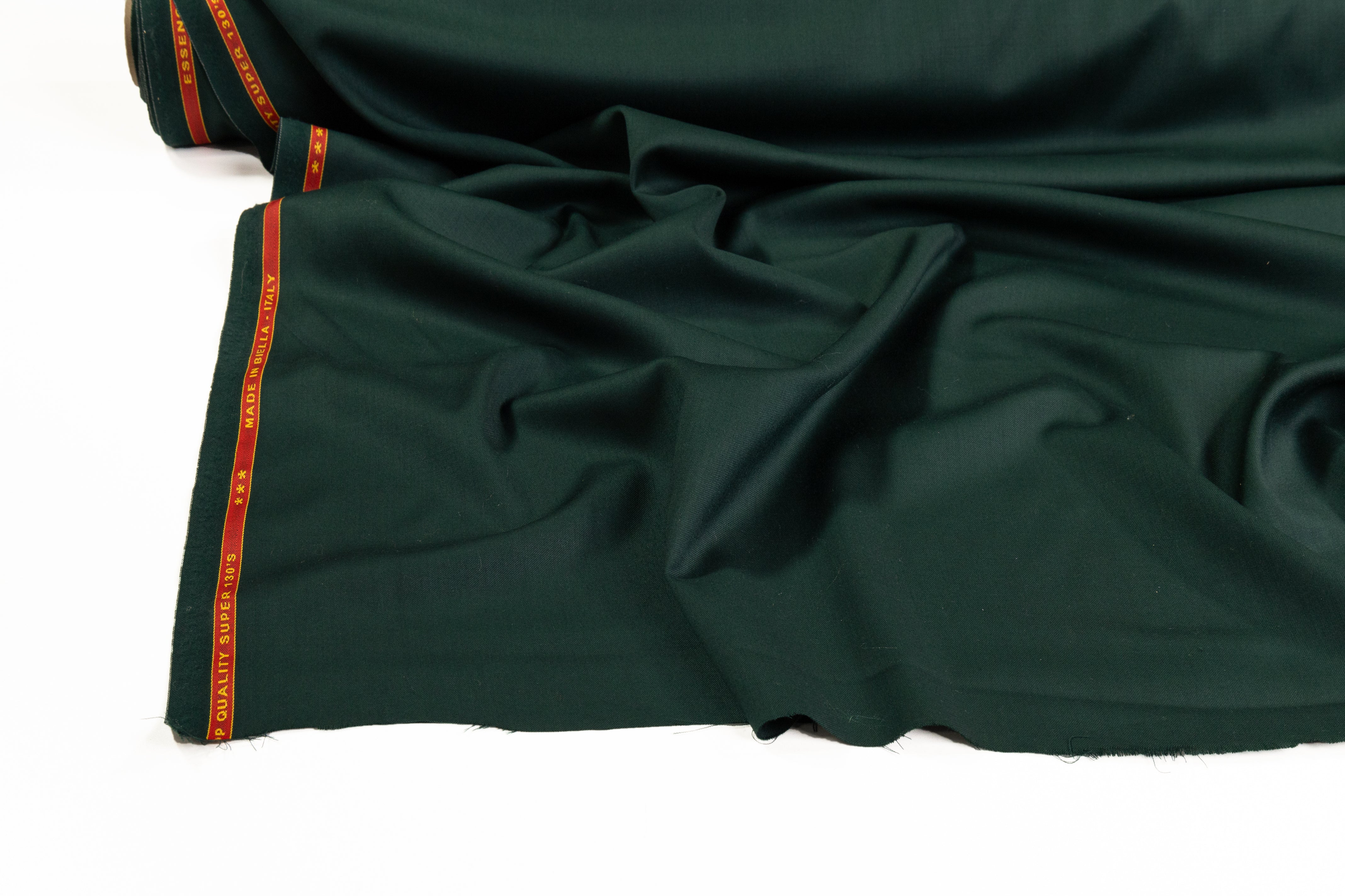 Super 130s Italian Wool Suiting - Green