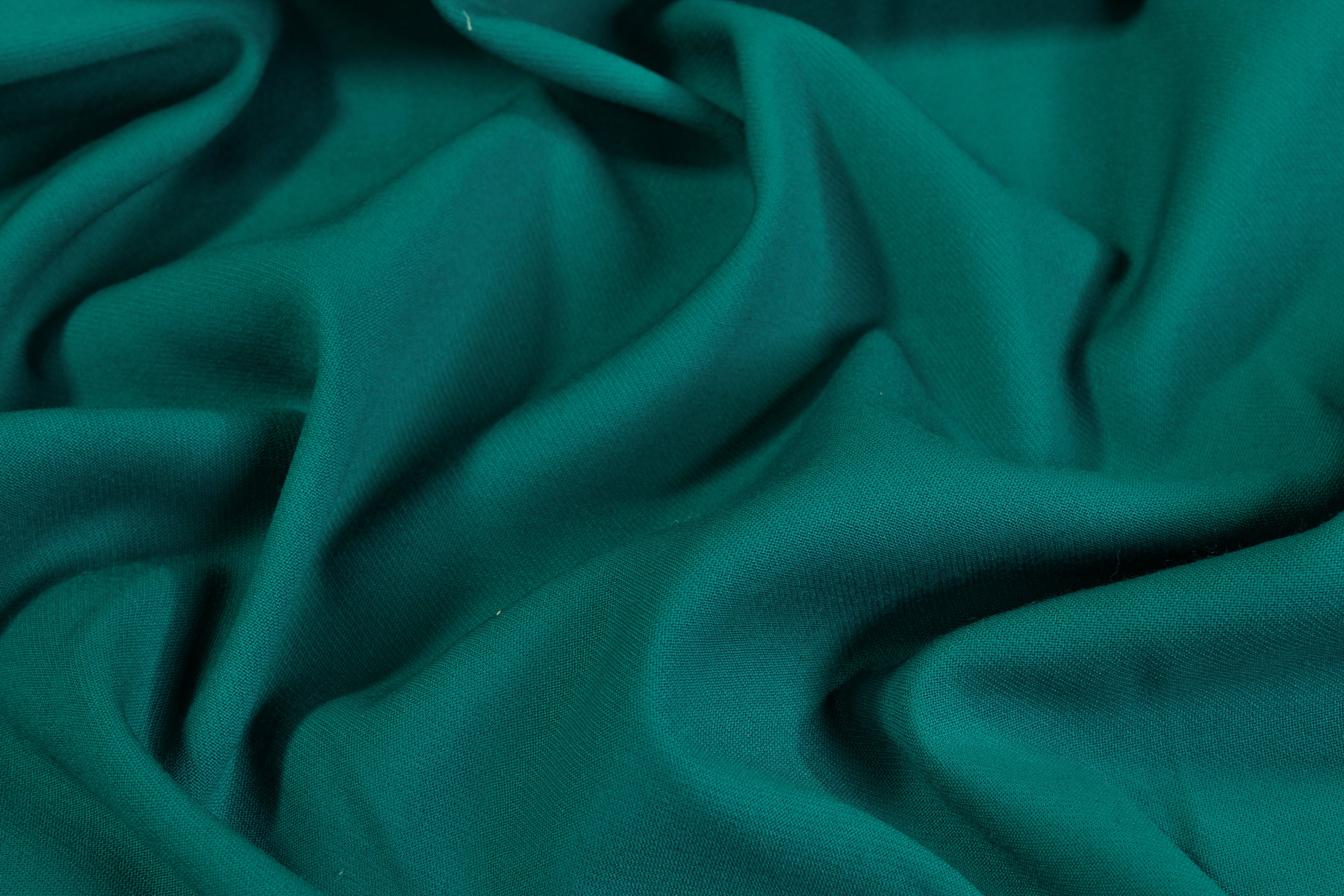 Italian Wool Flannel - Teal Green