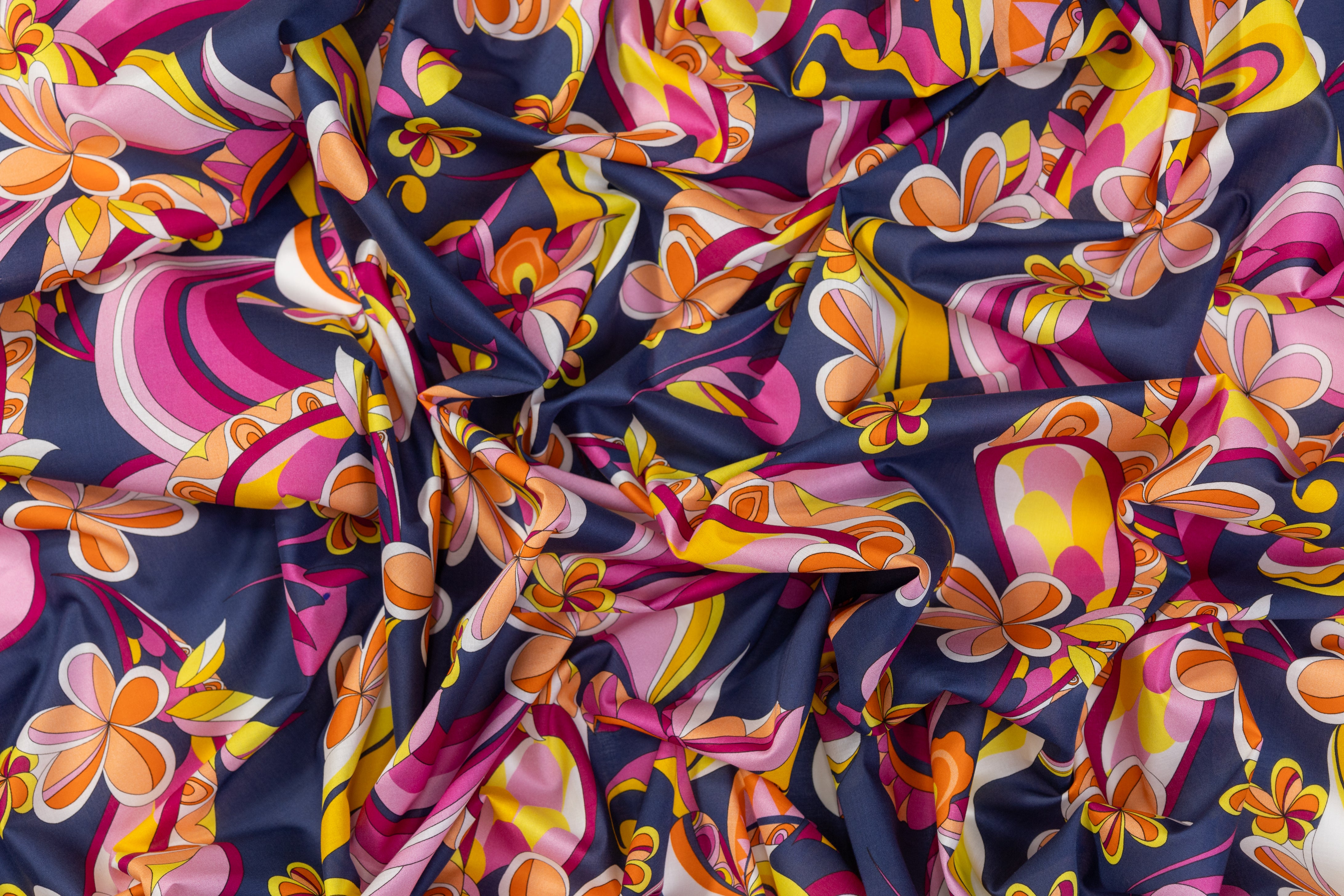 Printed Italian Cotton Sateen - Multicolor