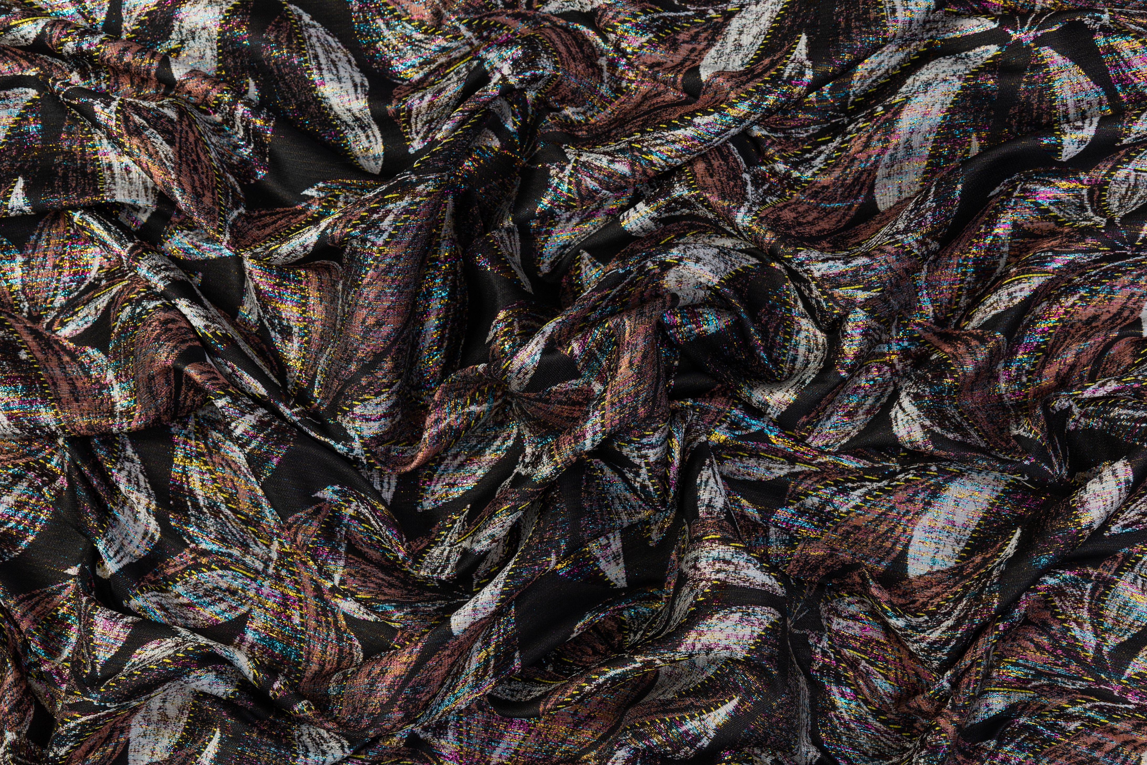 Floral Metallic Brocade - Multicolor