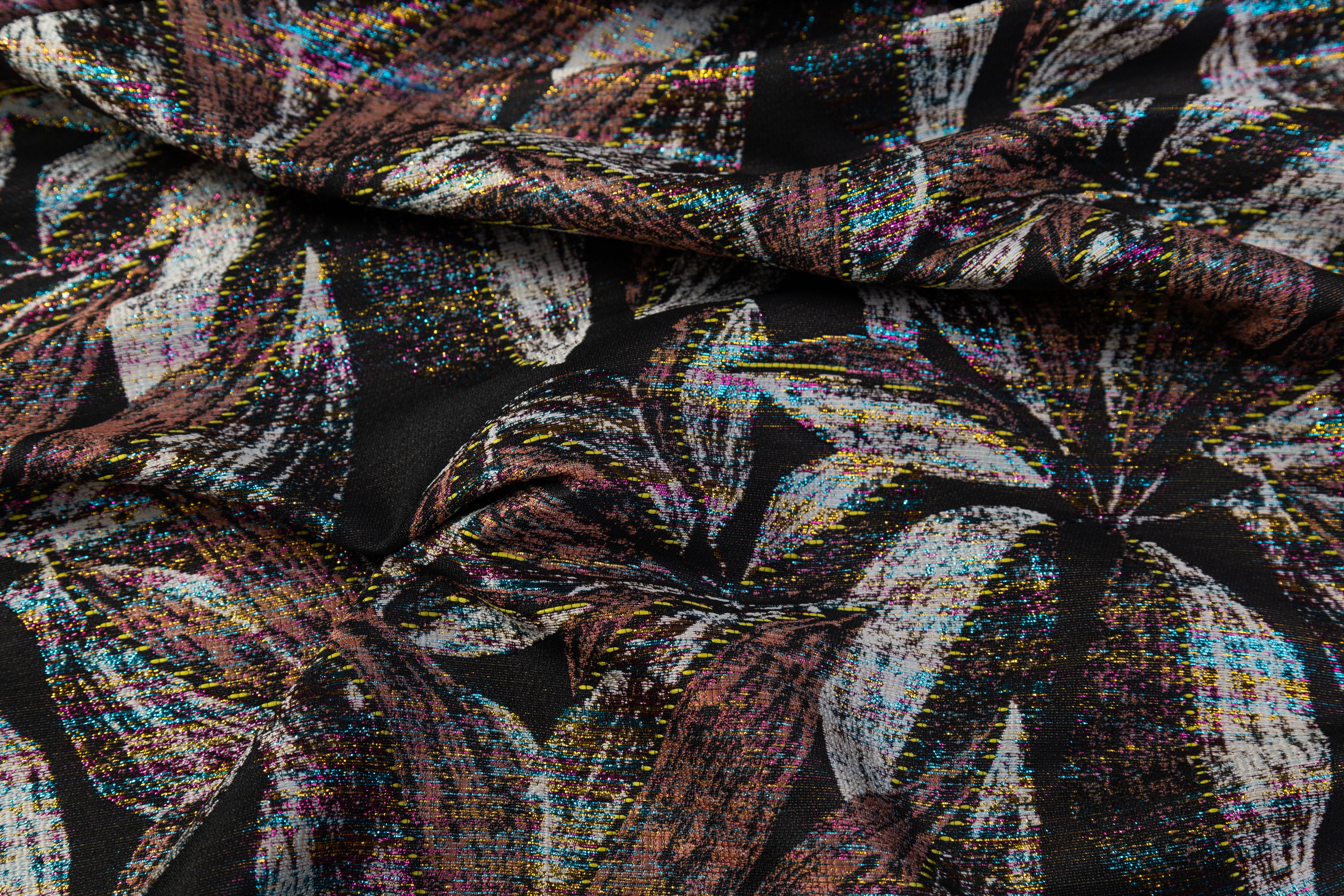 Floral Metallic Brocade - Multicolor