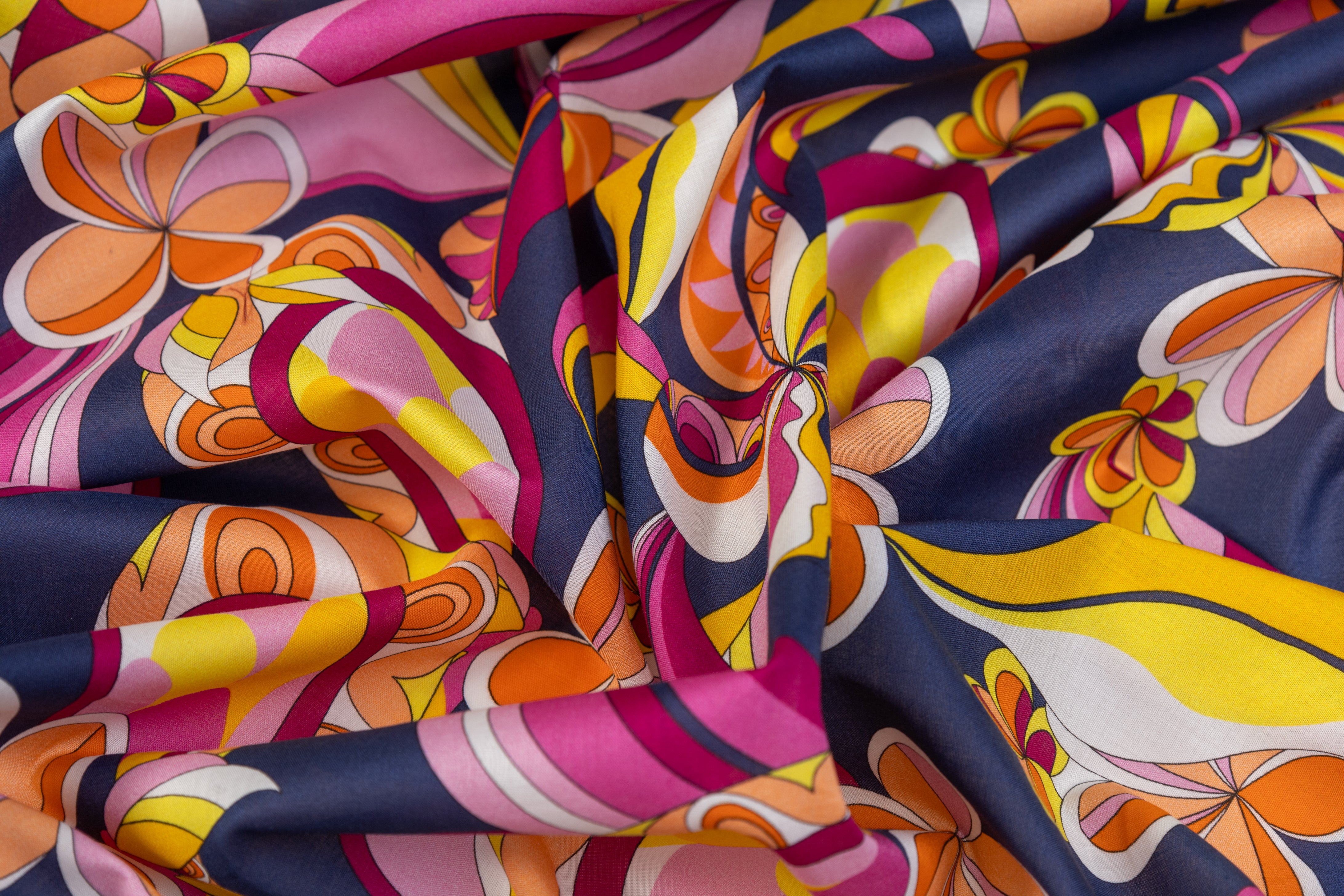 Printed Italian Cotton Sateen - Multicolor
