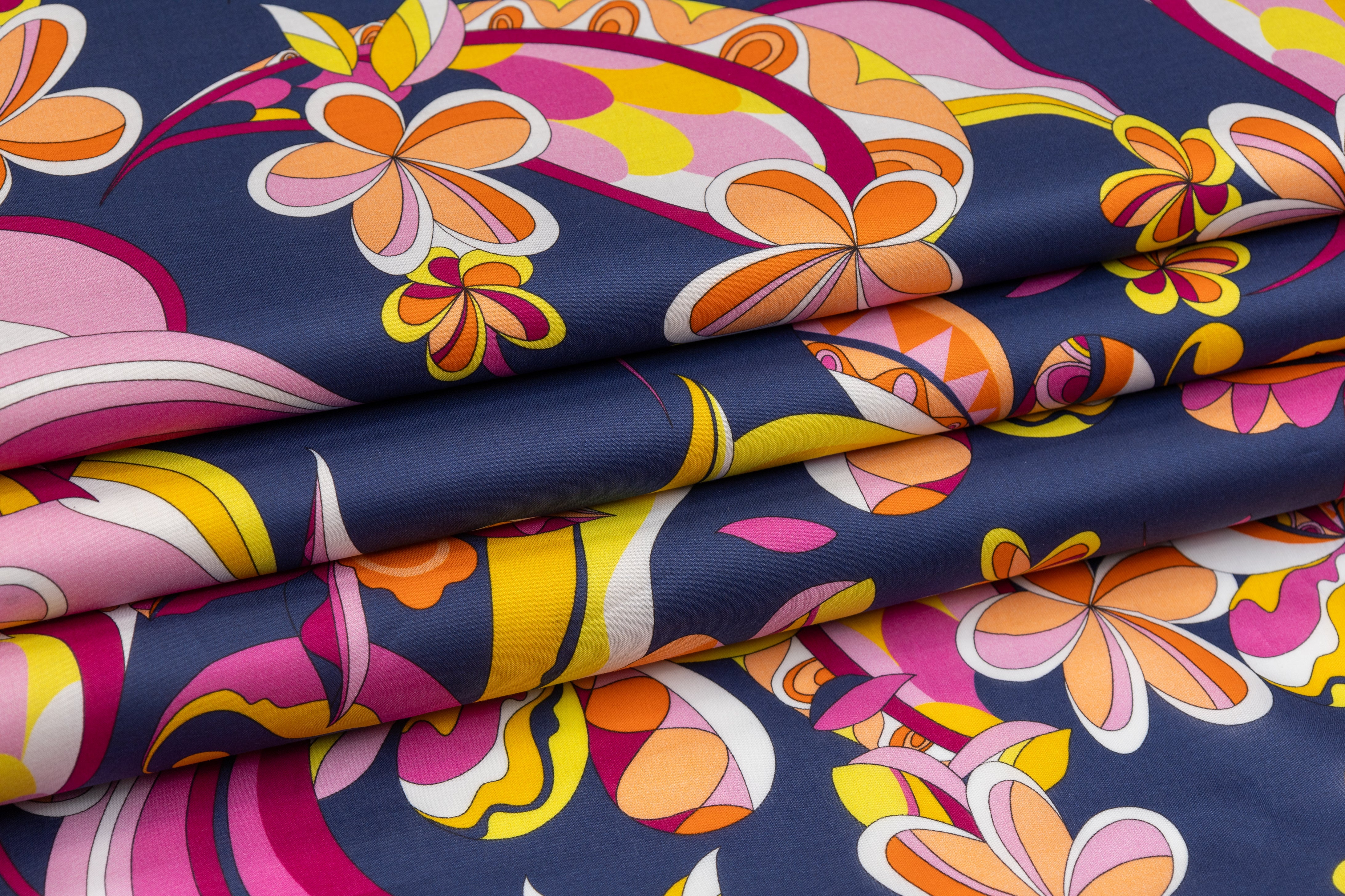 Printed Italian Cotton Sateen - Multicolor