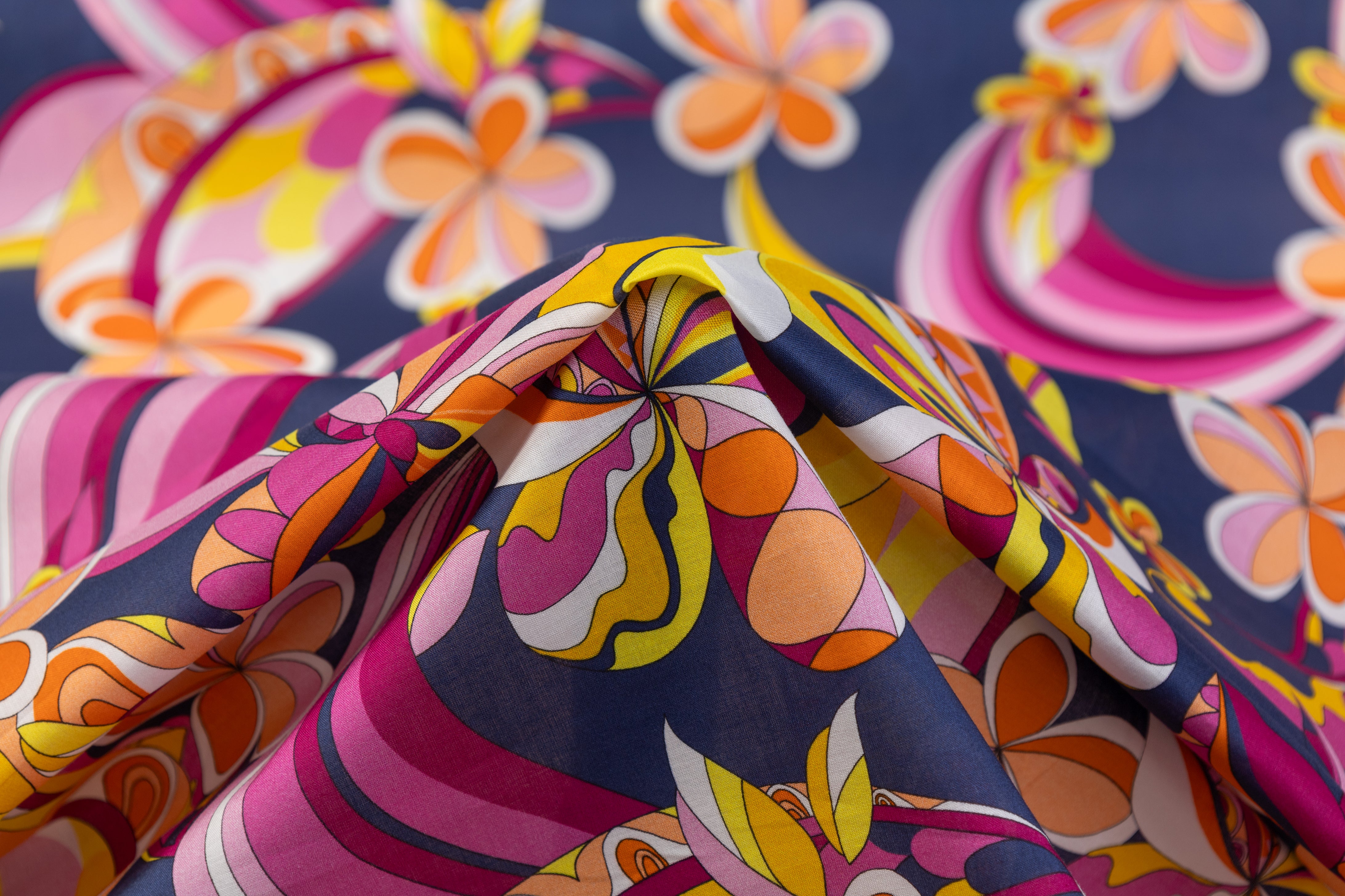 Printed Italian Cotton Sateen - Multicolor