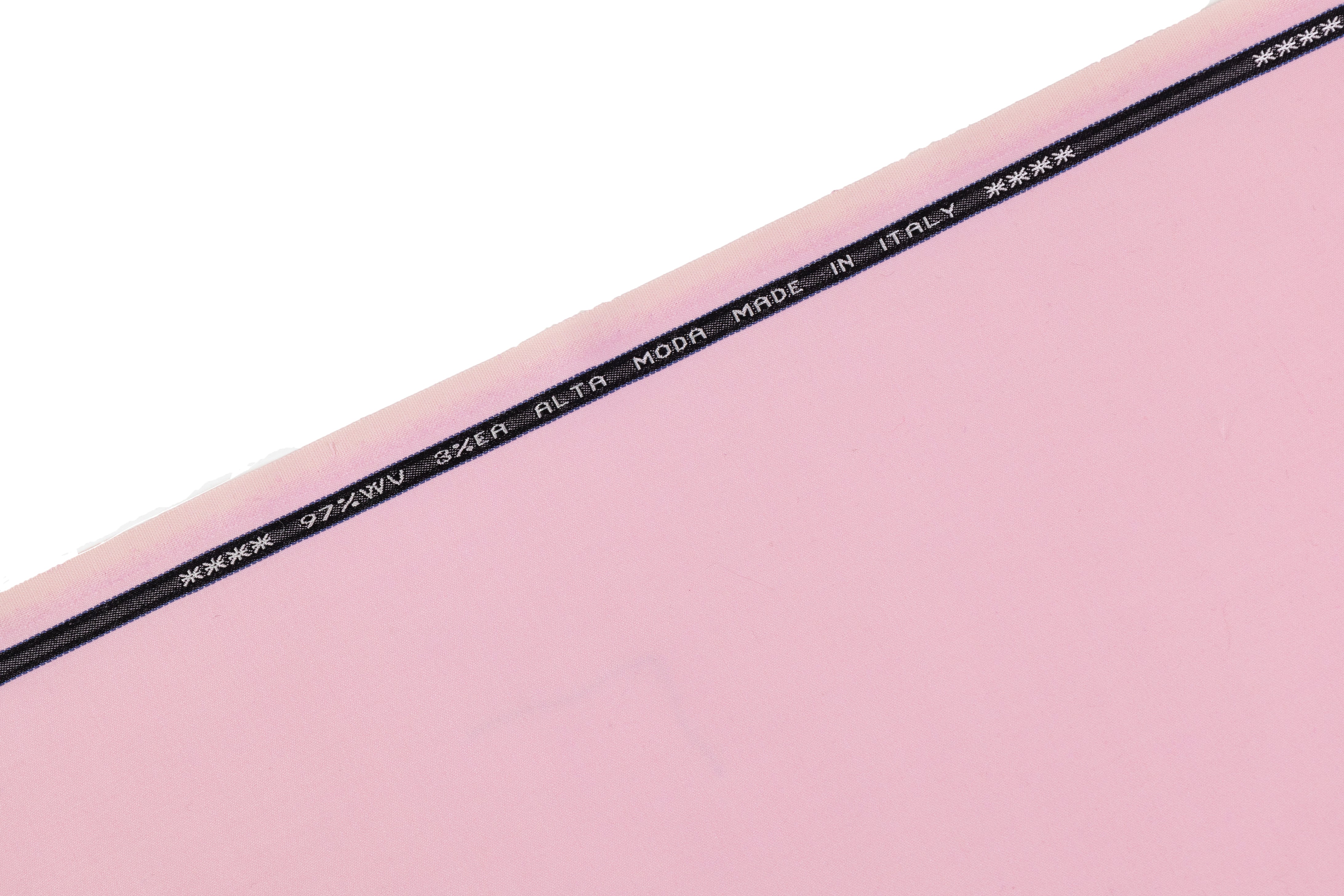 Italian Satin Faille Stretch Wool - Pink