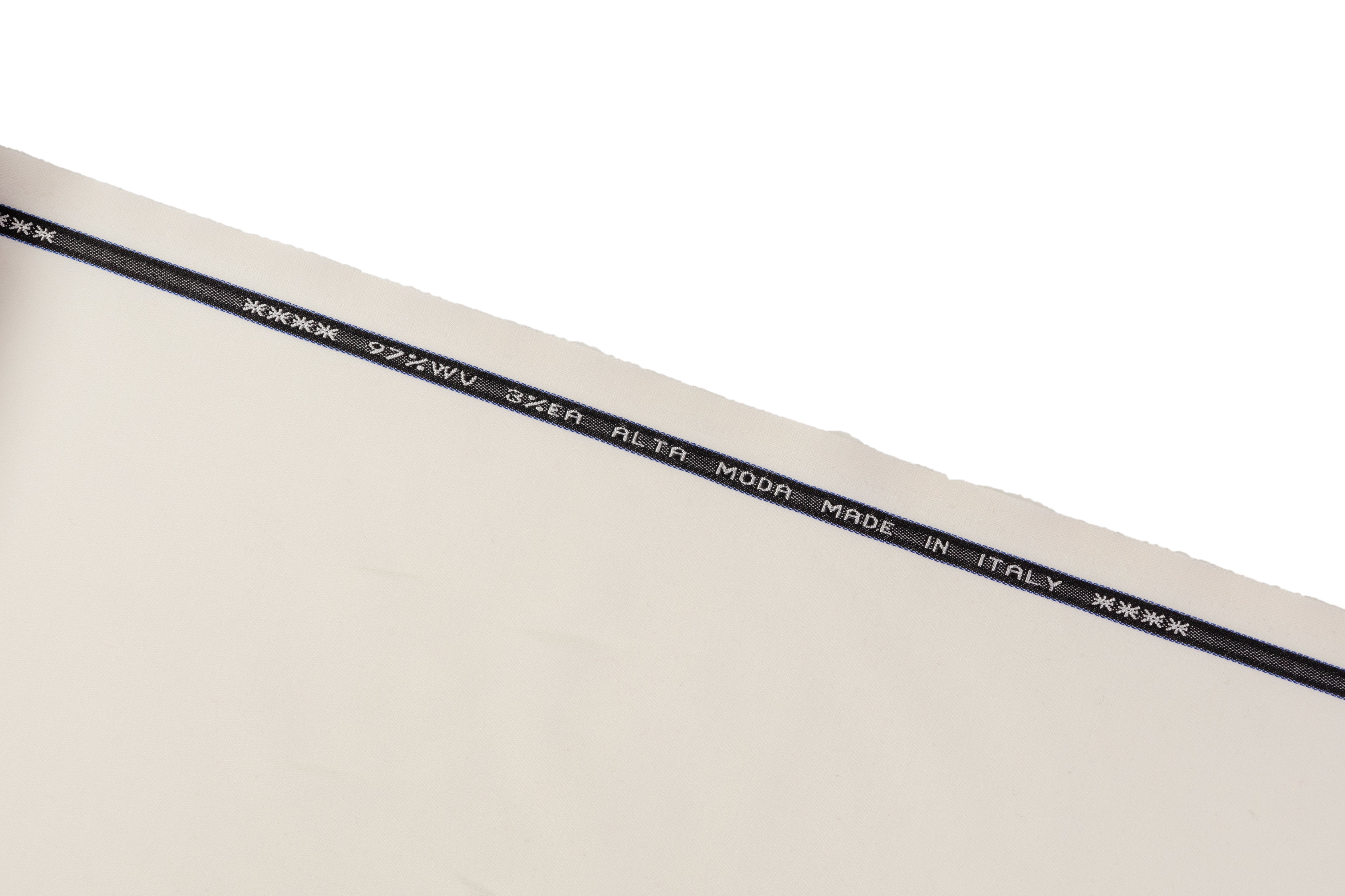 Italian Satin Faille Stretch Wool - Off White