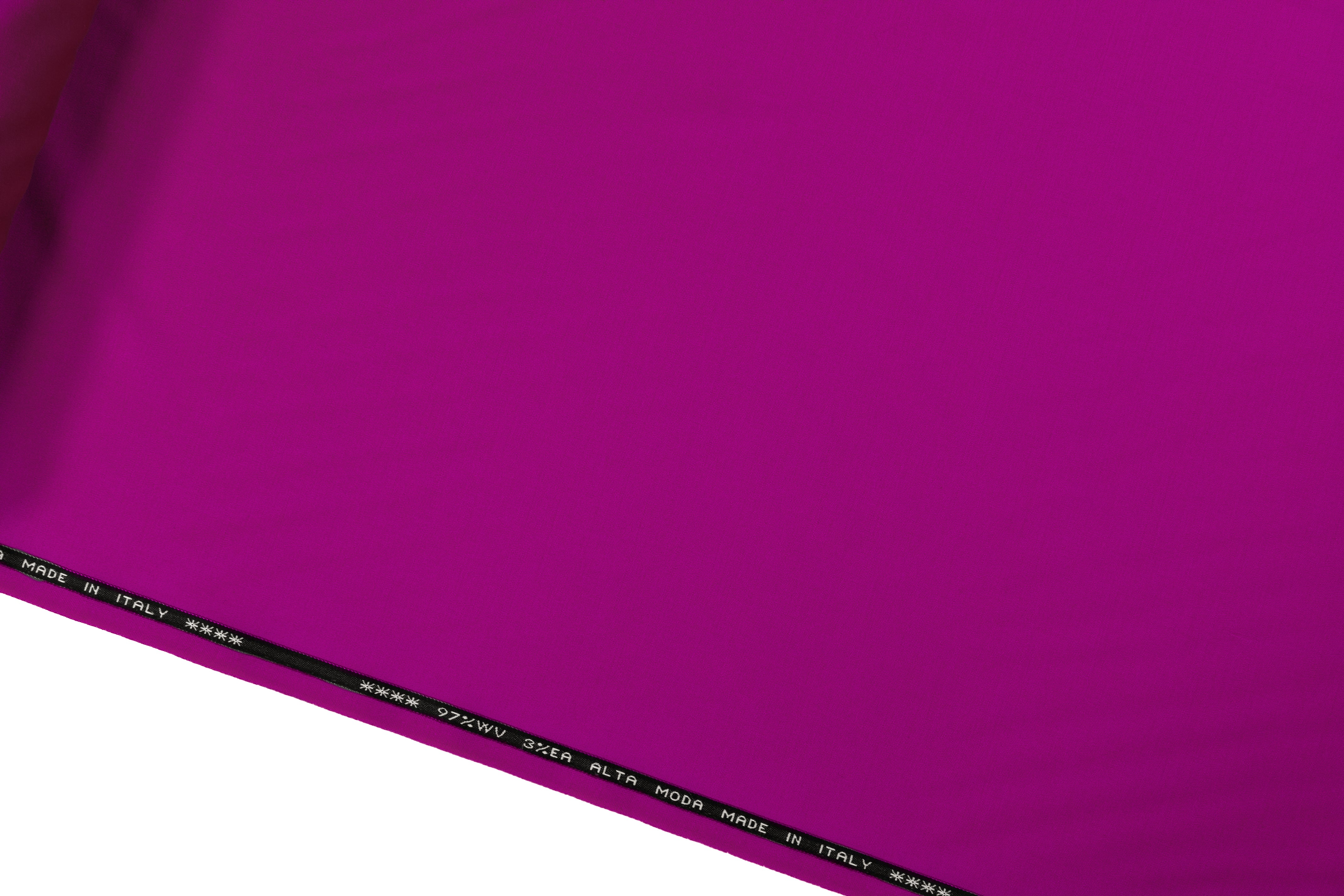 Italian Satin Faille Stretch Wool - Dark Fuchsia