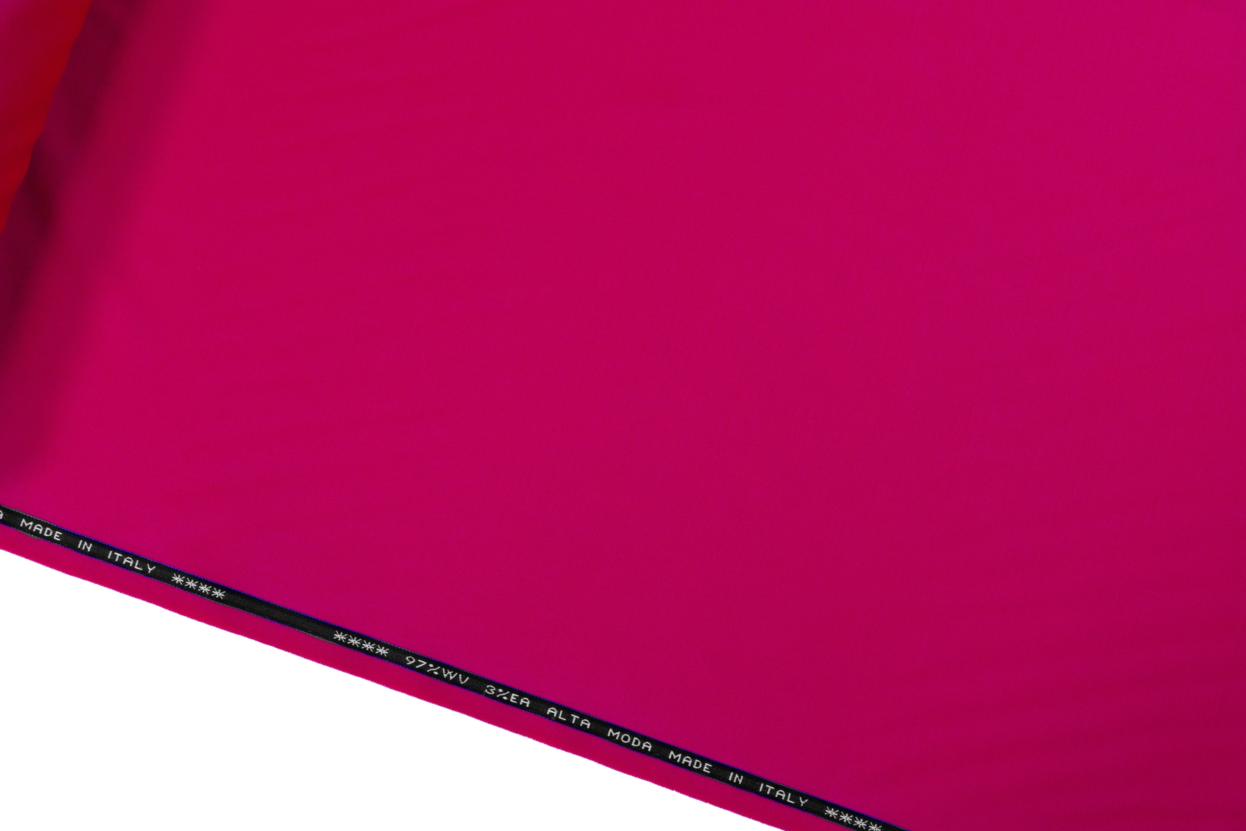 Italian Satin Faille Stretch Wool - Magenta