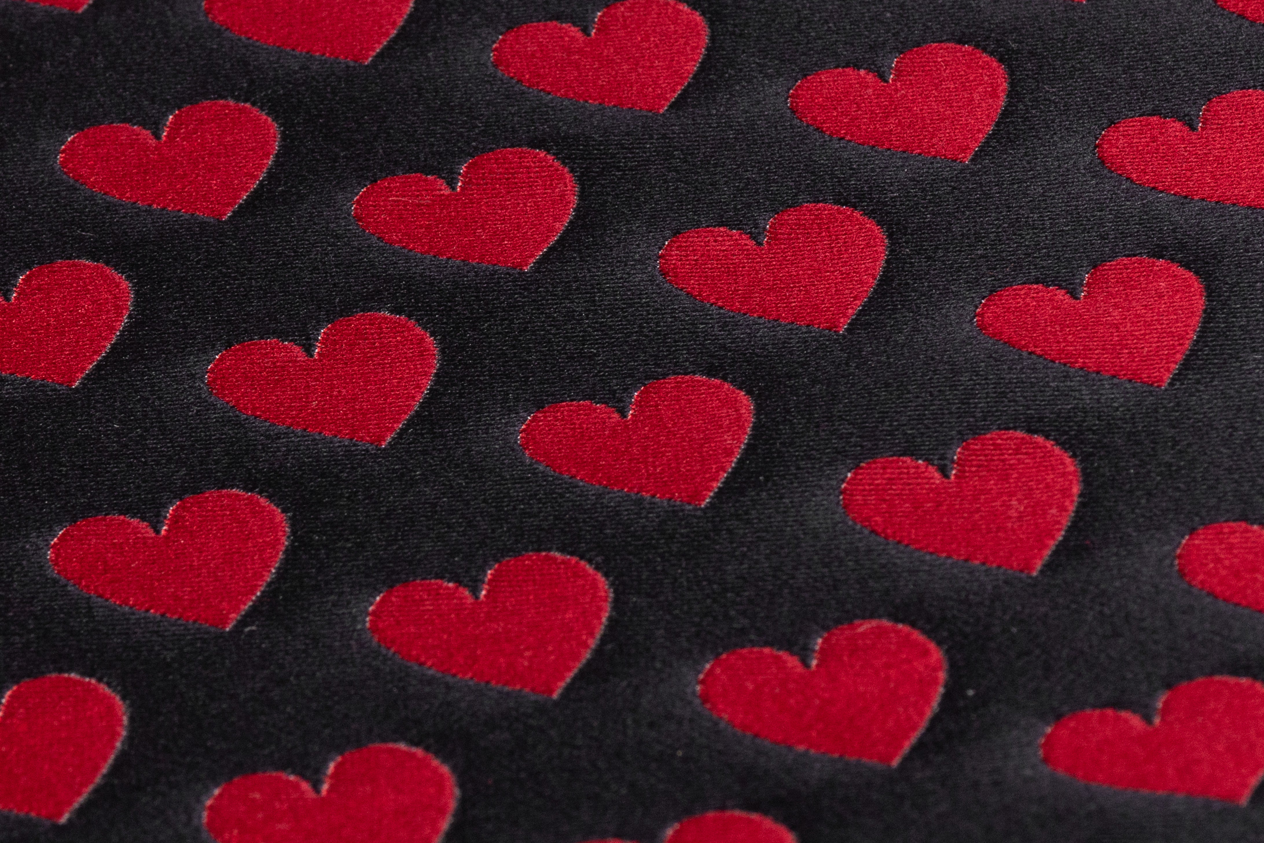 Valentine's Brocade - Black / Red