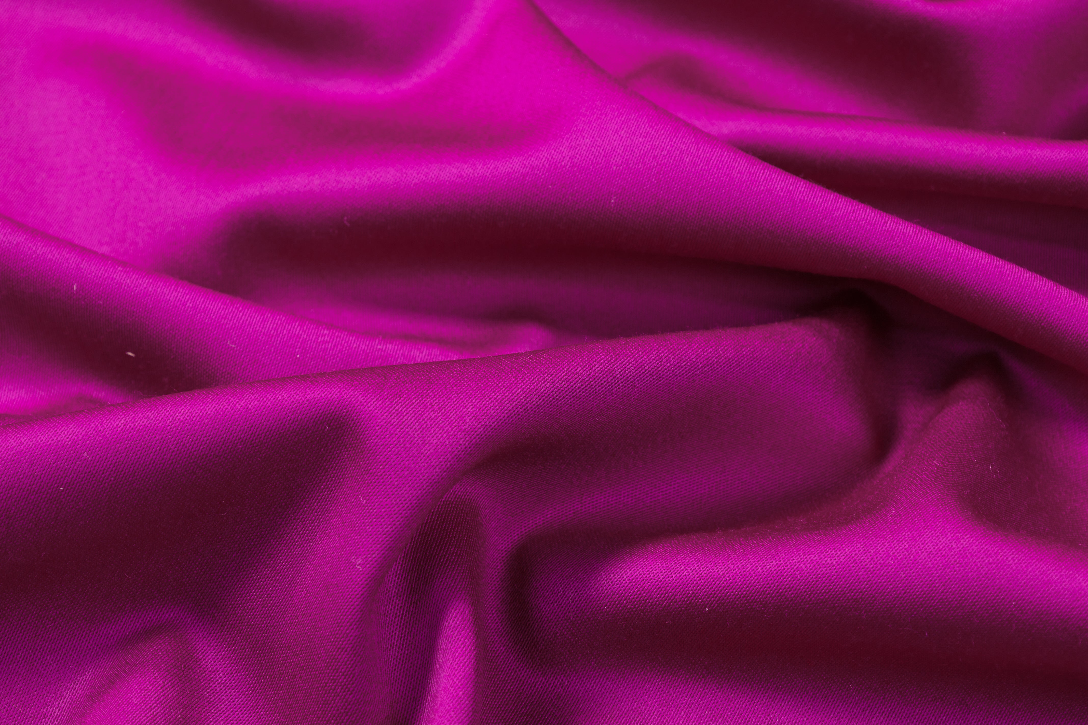 Italian Satin Faille Stretch Wool - Dark Fuchsia
