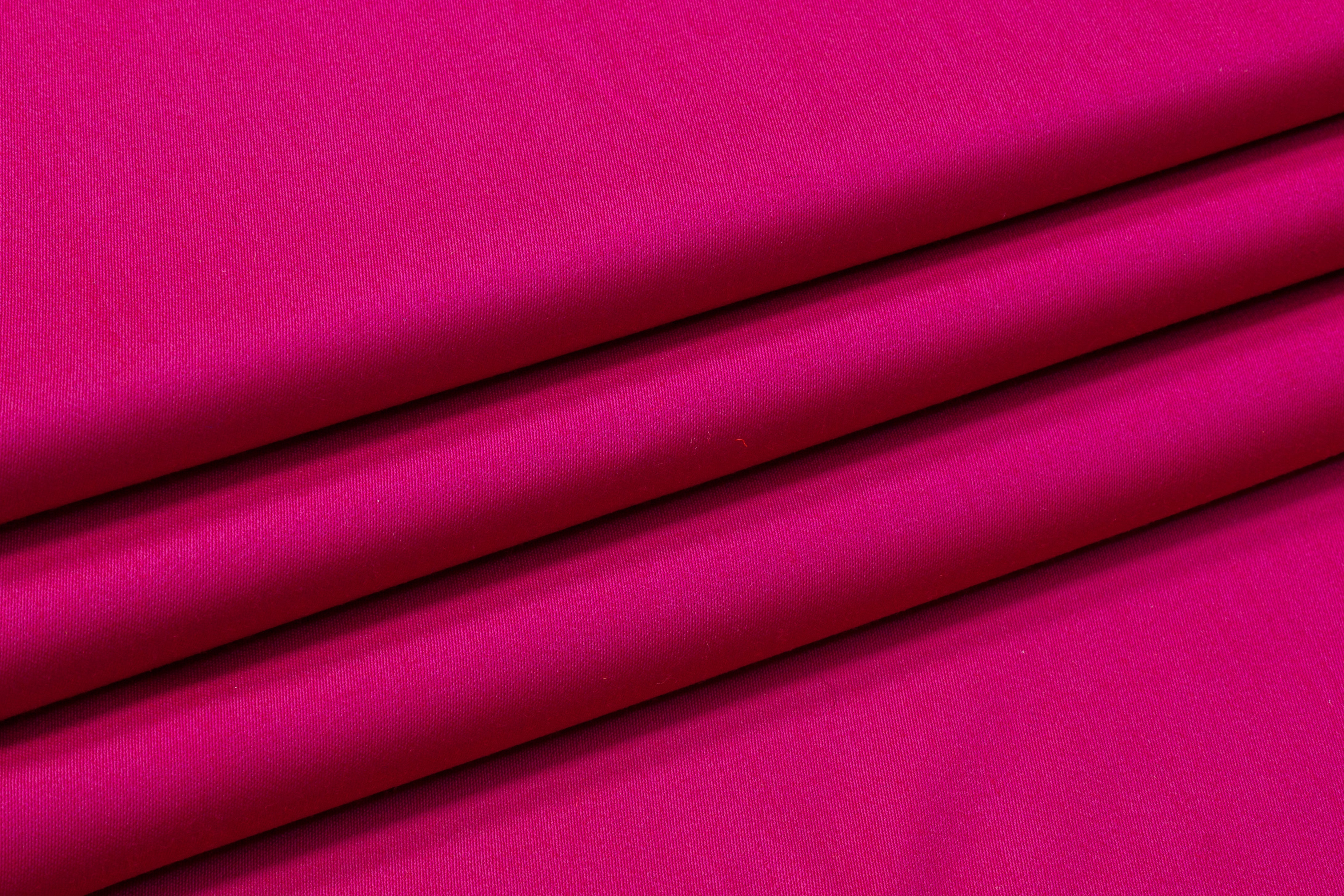 Italian Satin Faille Stretch Wool - Magenta