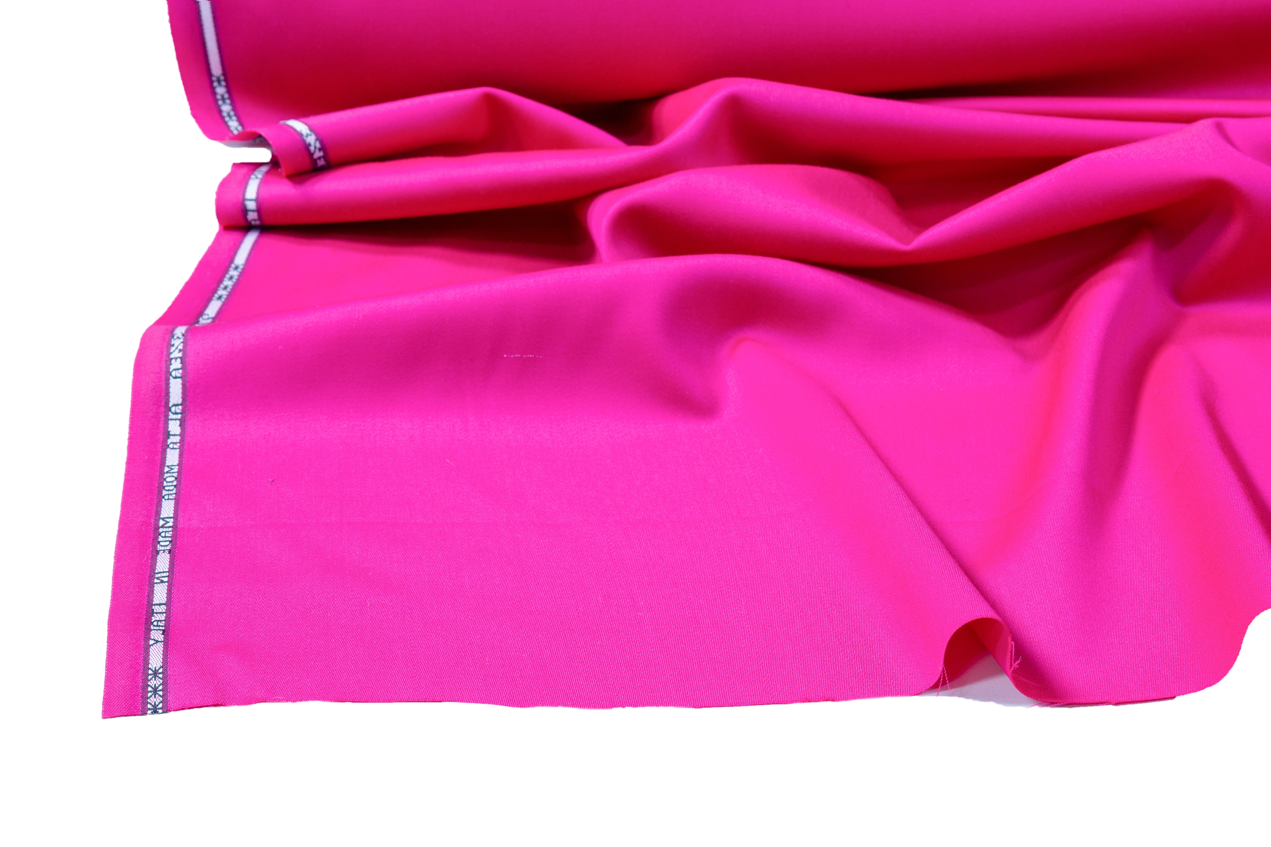 Italian Satin Faille Stretch Wool - Hot Pink