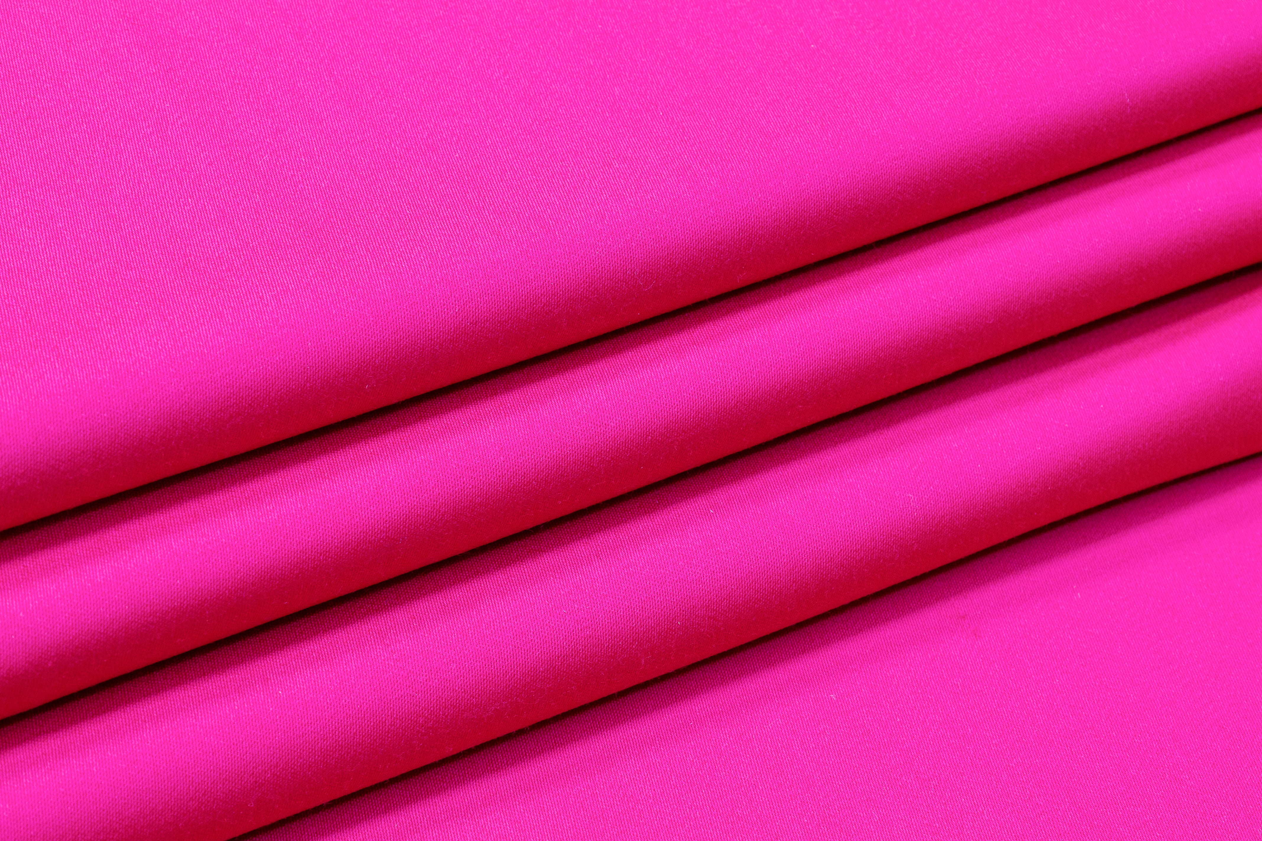 Italian Satin Faille Stretch Wool - Hot Pink