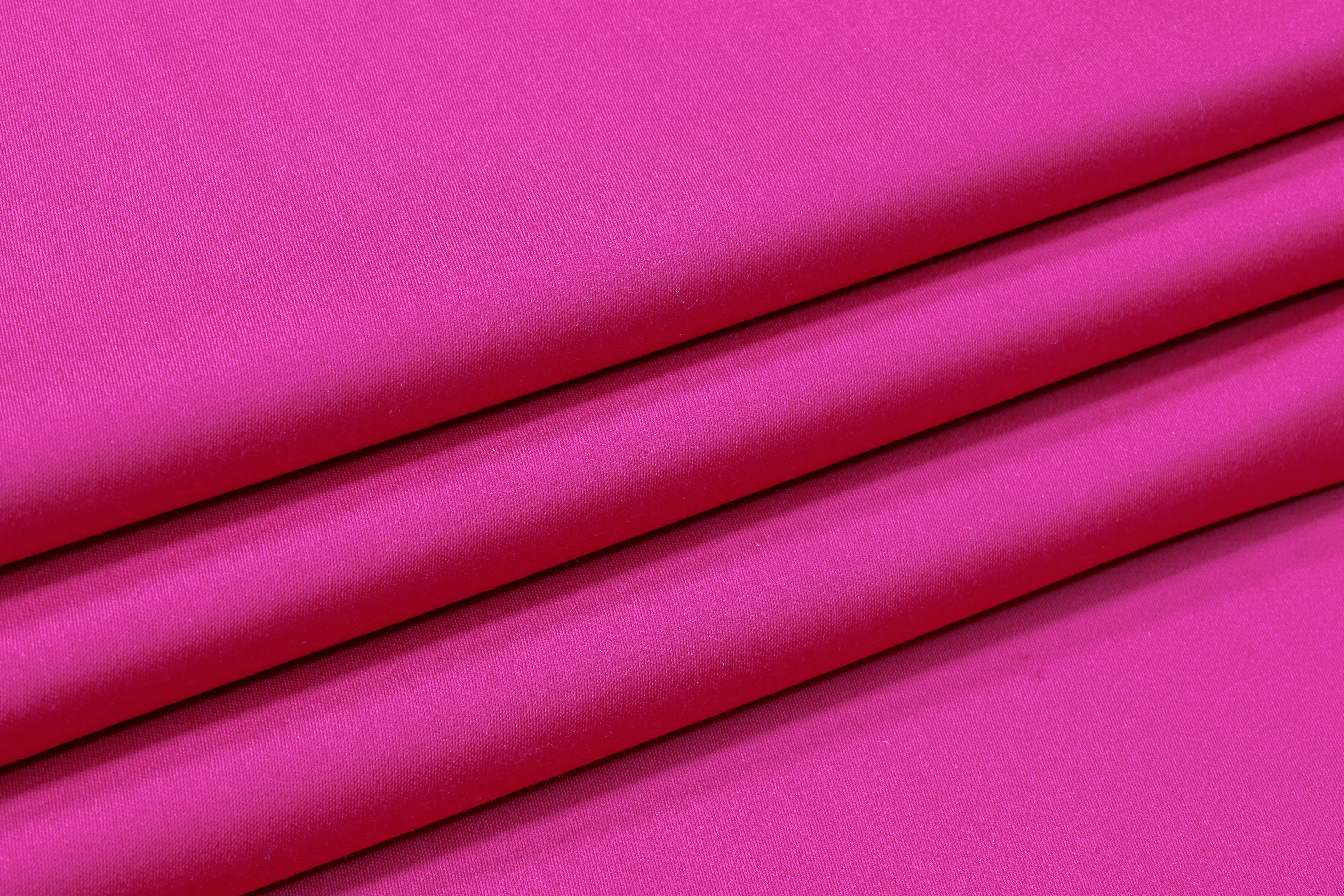 Italian Satin Faille Stretch Wool - Hot Pink
