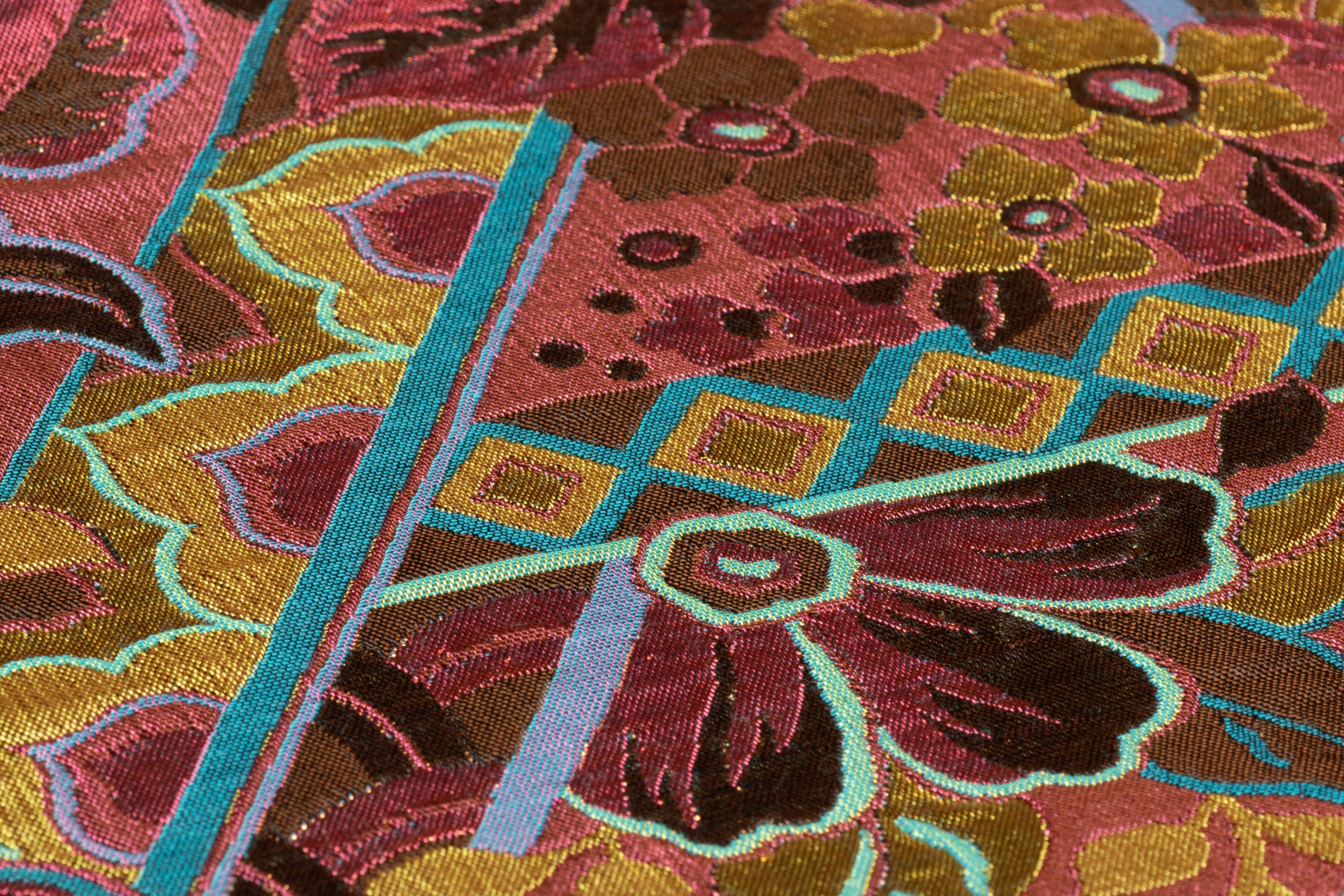Floral Metallic Italian Brocade - Multicolor