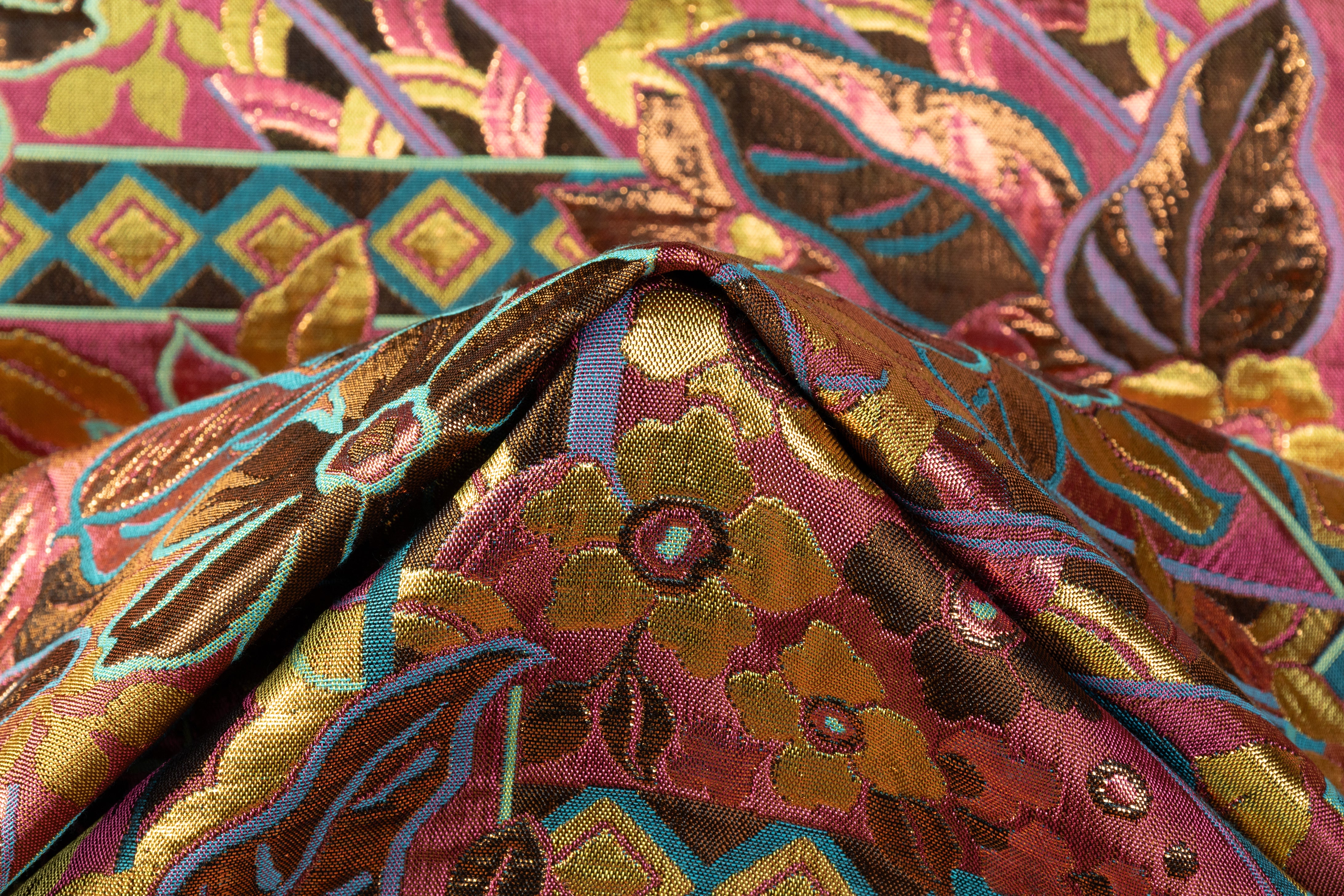 Floral Metallic Italian Brocade - Multicolor