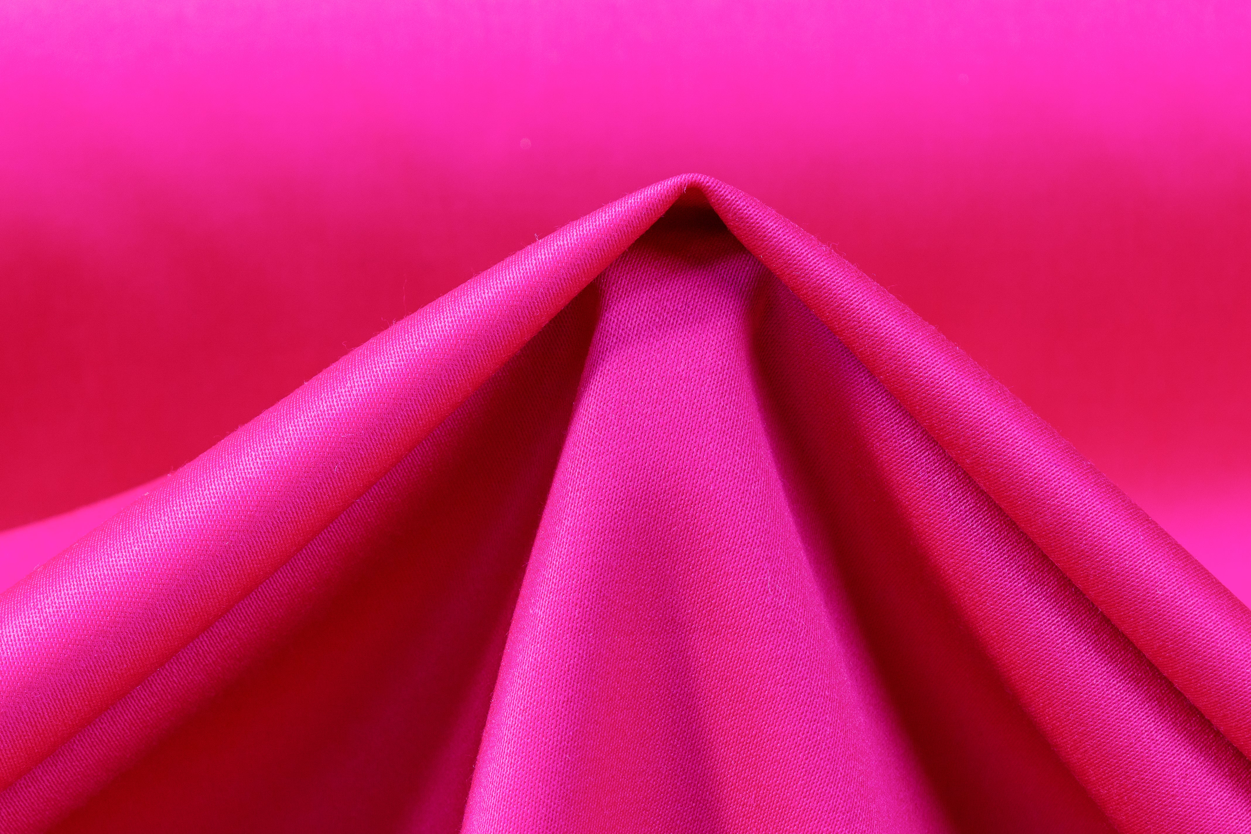 Italian Satin Faille Stretch Wool - Hot Pink