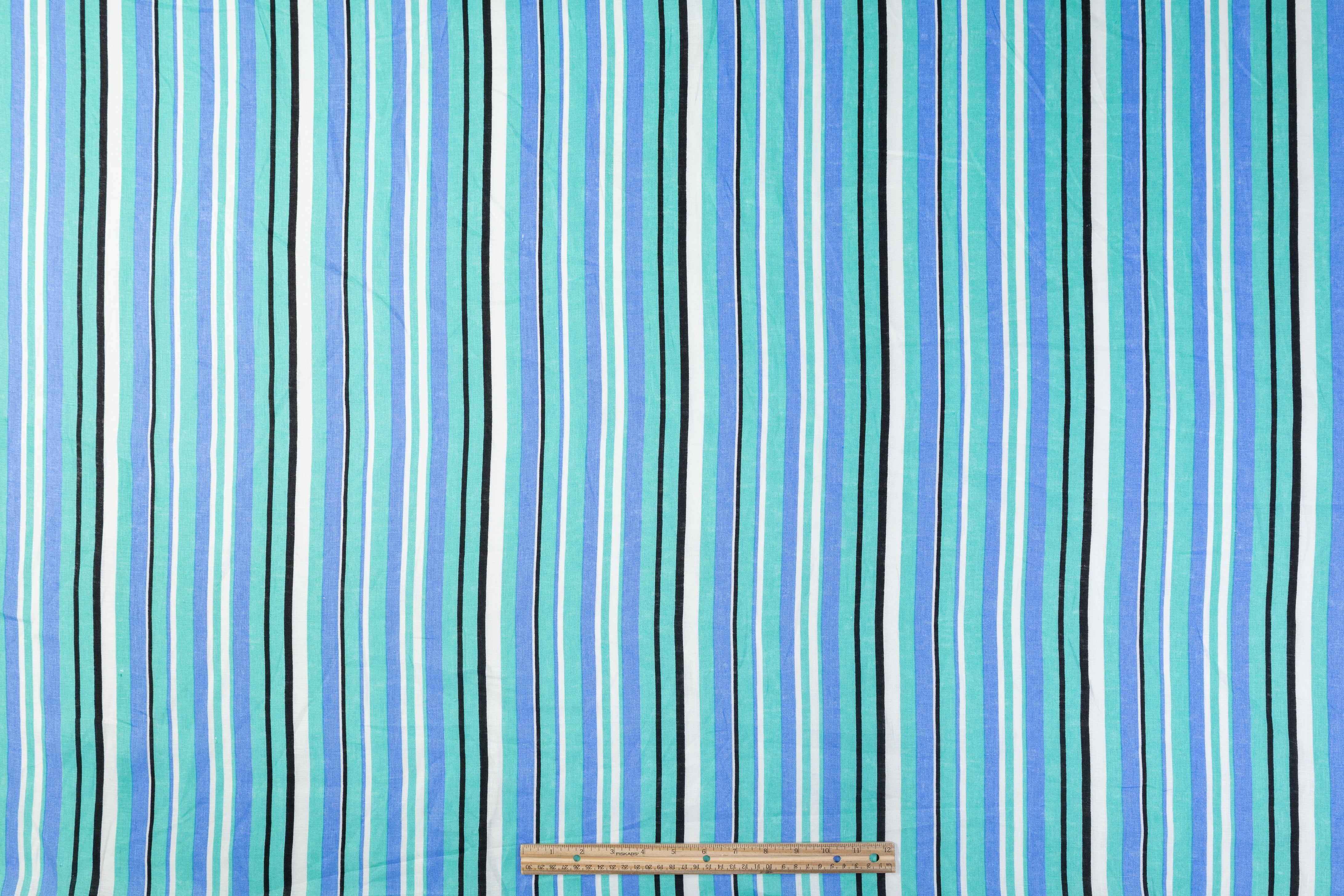 Striped Italian Linen - Blue