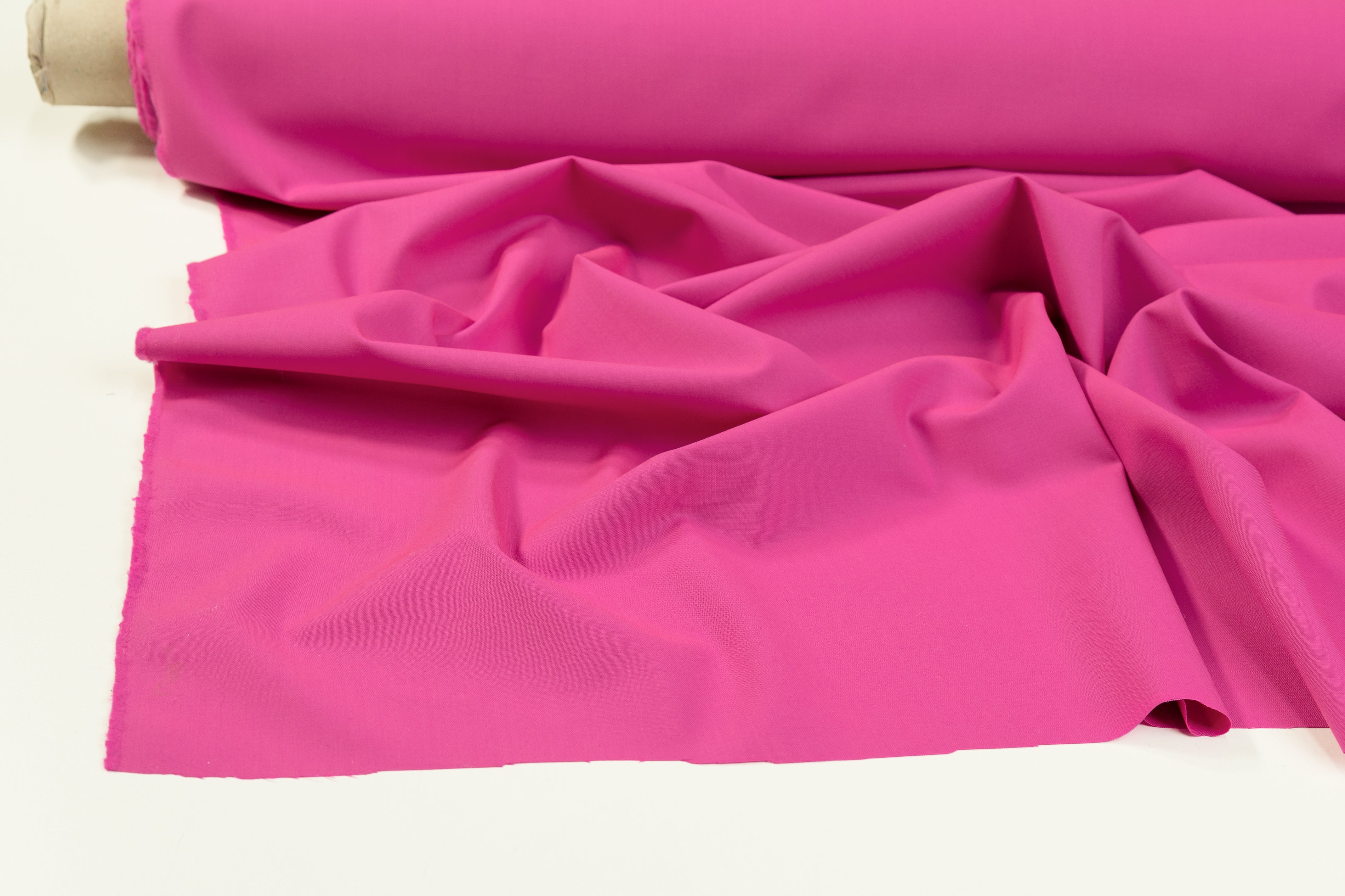 Solid Italian Wool Stretch Suiting - Bubblegum Pink